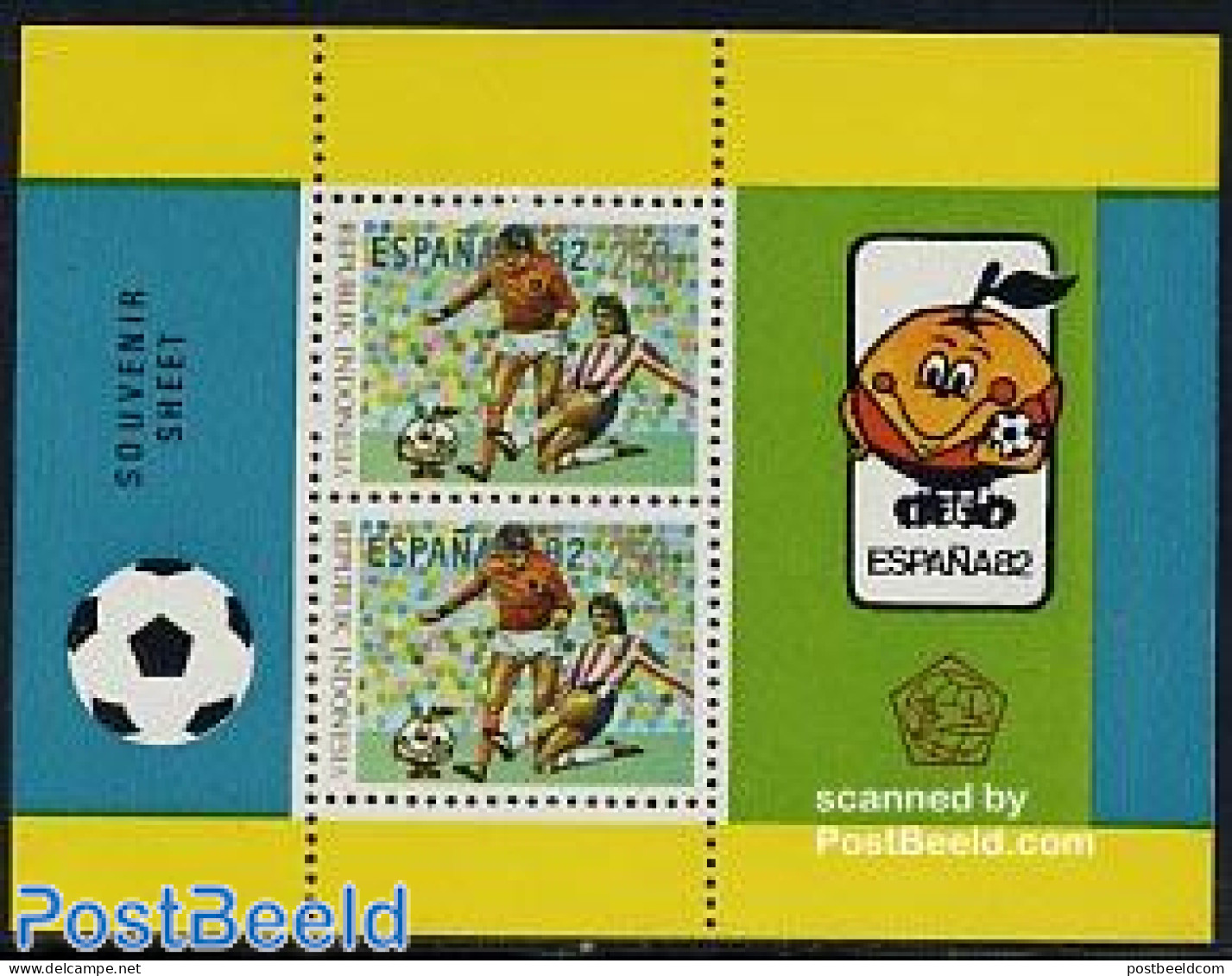 Indonesia 1982 World Cup Football S/s, Mint NH, Sport - Football - Indonesien