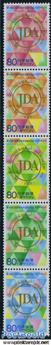 Japan 2001 Dermatologic Congress 5v [::::], Mint NH, Health - Health - Ongebruikt