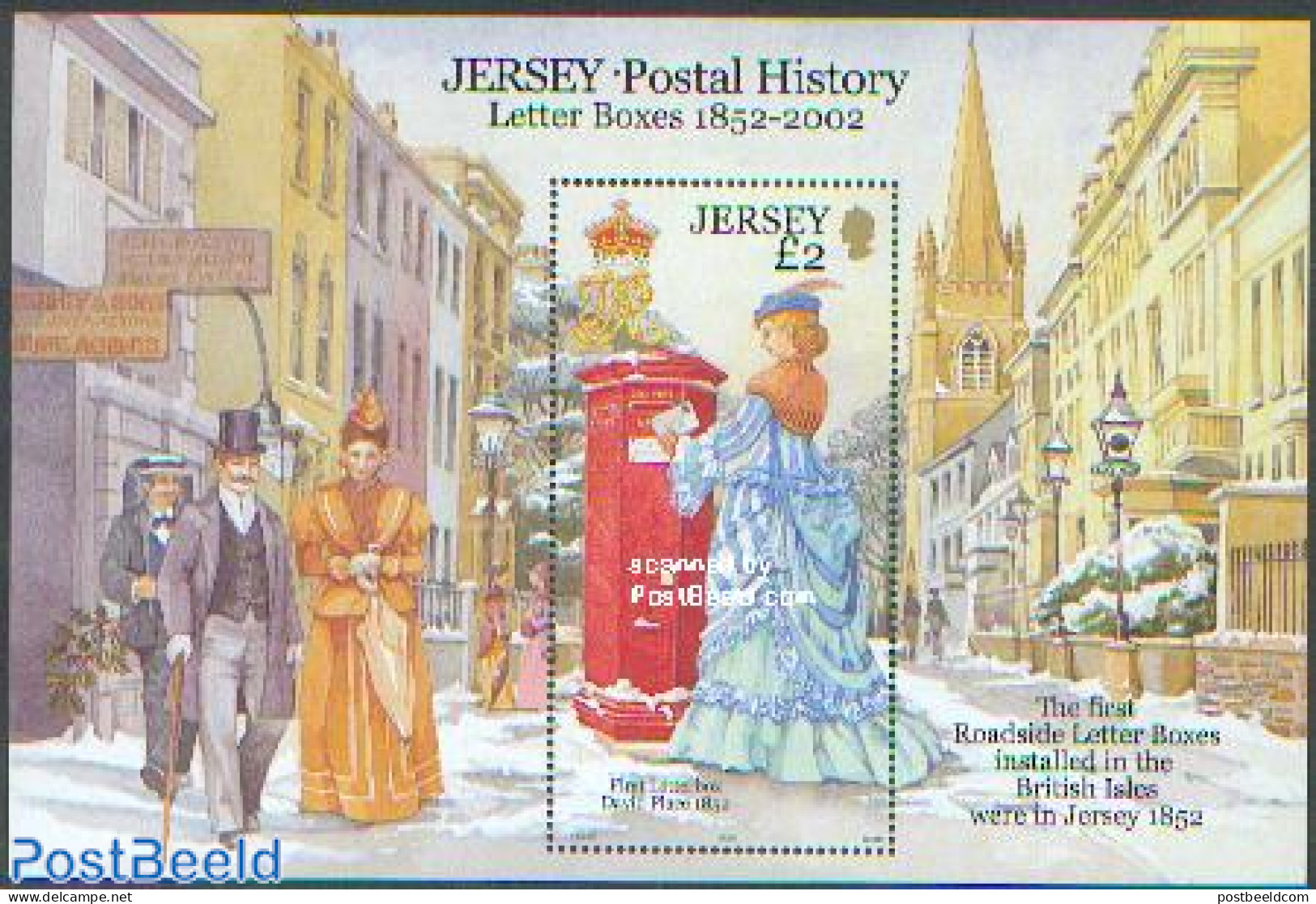 Jersey 2002 Letter Boxes S/s, Mint NH, Mail Boxes - Post - Art - Fashion - Post