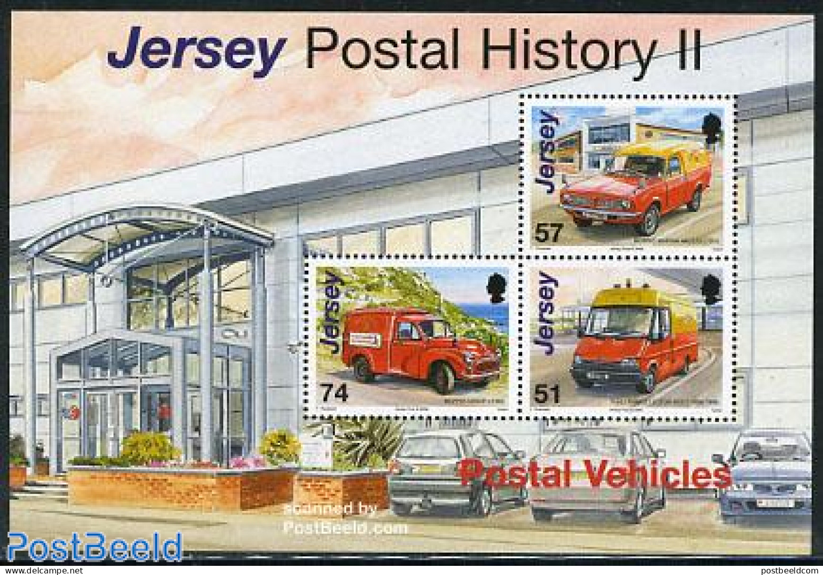 Jersey 2006 Postal History S/s, Mint NH, Transport - Post - Automobiles - Correo Postal