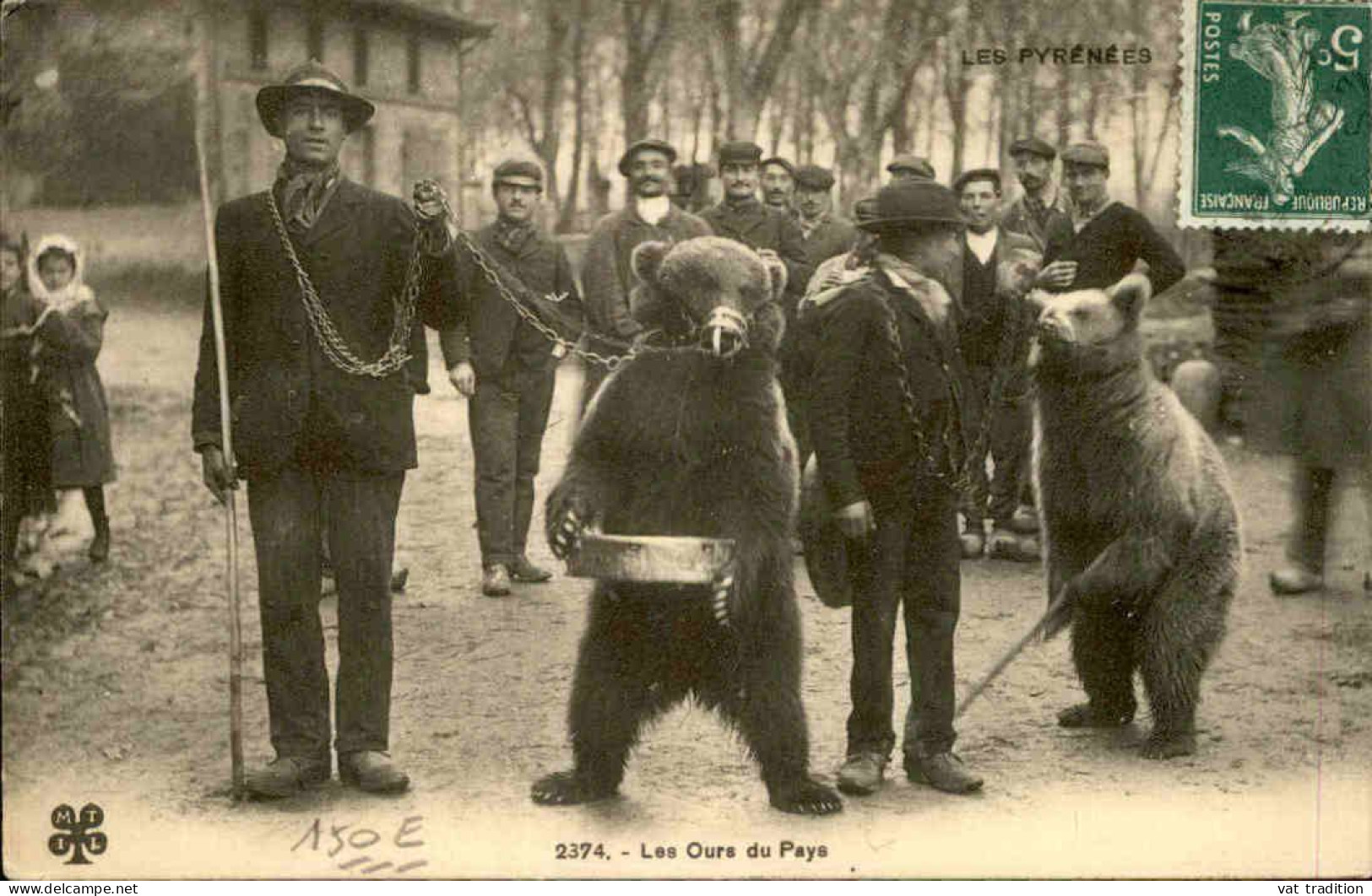 OURS - Carte Postale Des Pyrénées - Montreurs D'Ours - L 152045 - Bears