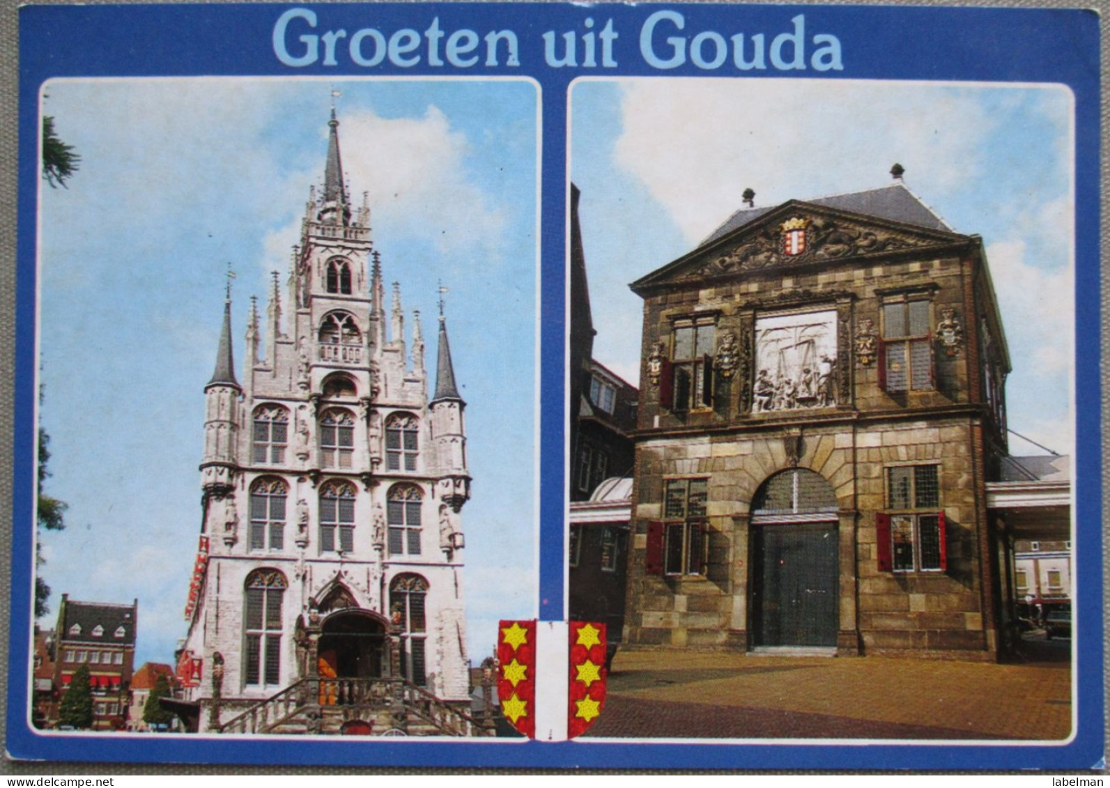 HOLLAND NETHERLAND GOUDA CATHEDRAL CITY TOWN KARTE POSTCARD CARTOLINA ANSICHTSKARTE CARTE POSTALE POSTKARTE CARD - Gouda