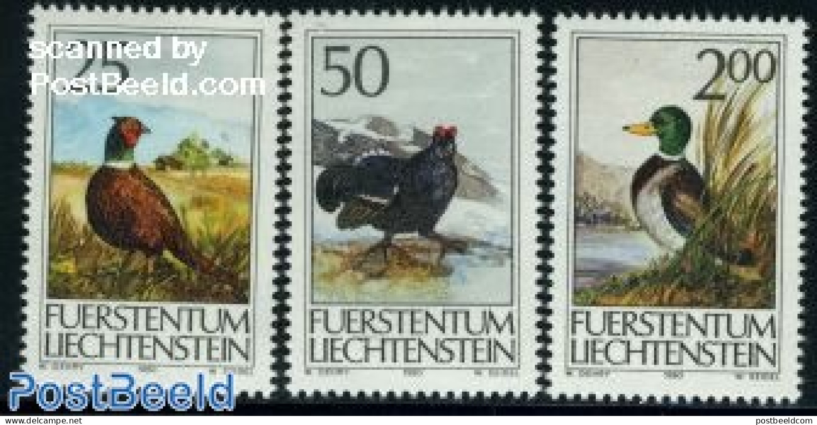 Liechtenstein 1990 Birds 3v, Mint NH, Nature - Birds - Ducks - Poultry - Neufs