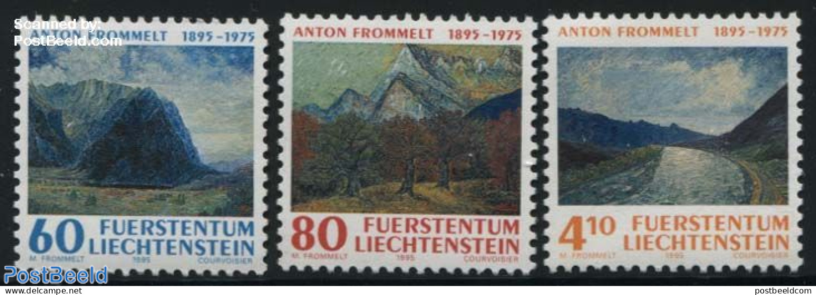 Liechtenstein 1995 Paintings 3v, Mint NH, Art - Modern Art (1850-present) - Unused Stamps