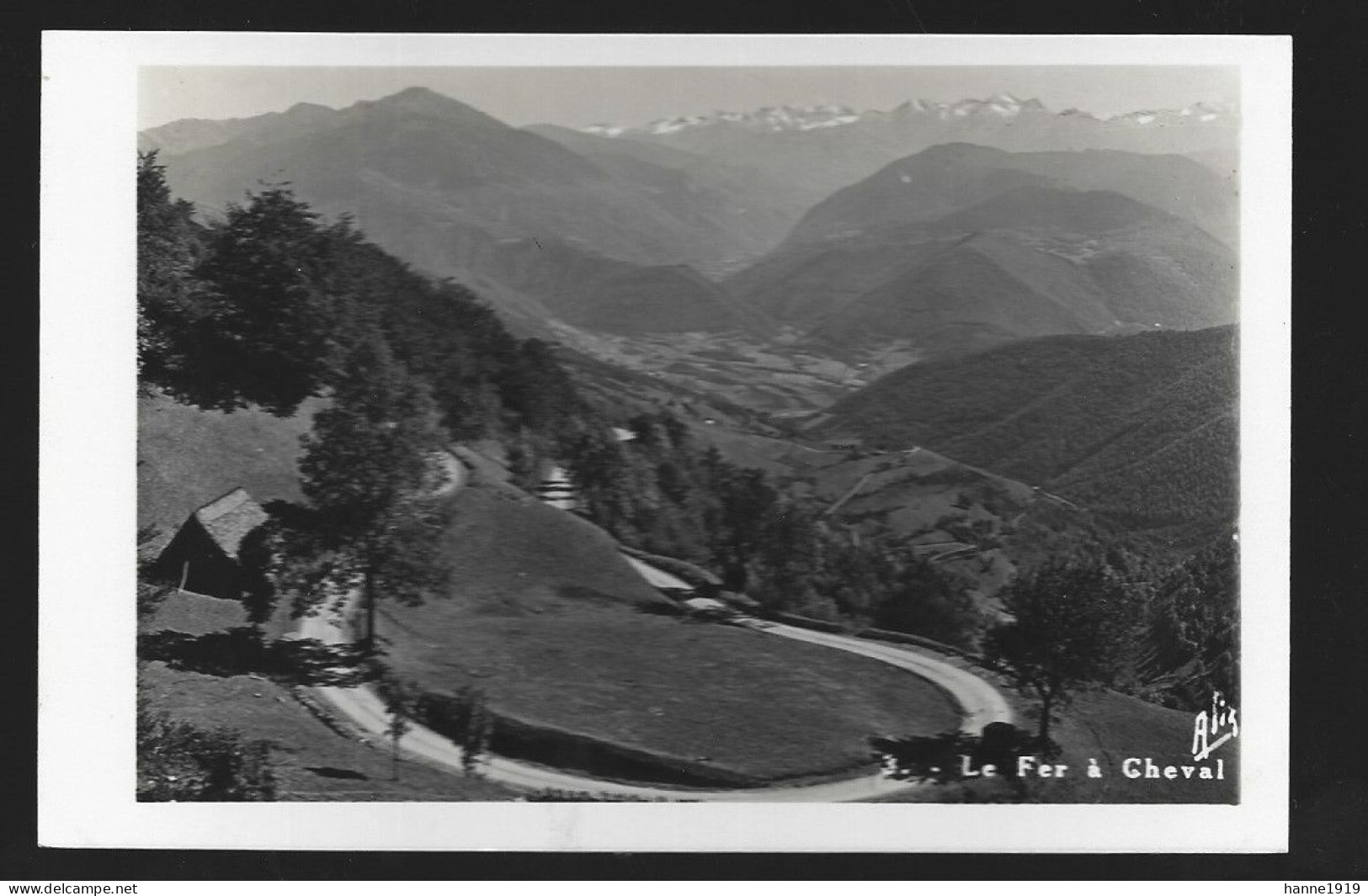 Col D' Aspin Le Fer à Cheval Photo Carte Hautes Pyrénées France Htje - Andere & Zonder Classificatie