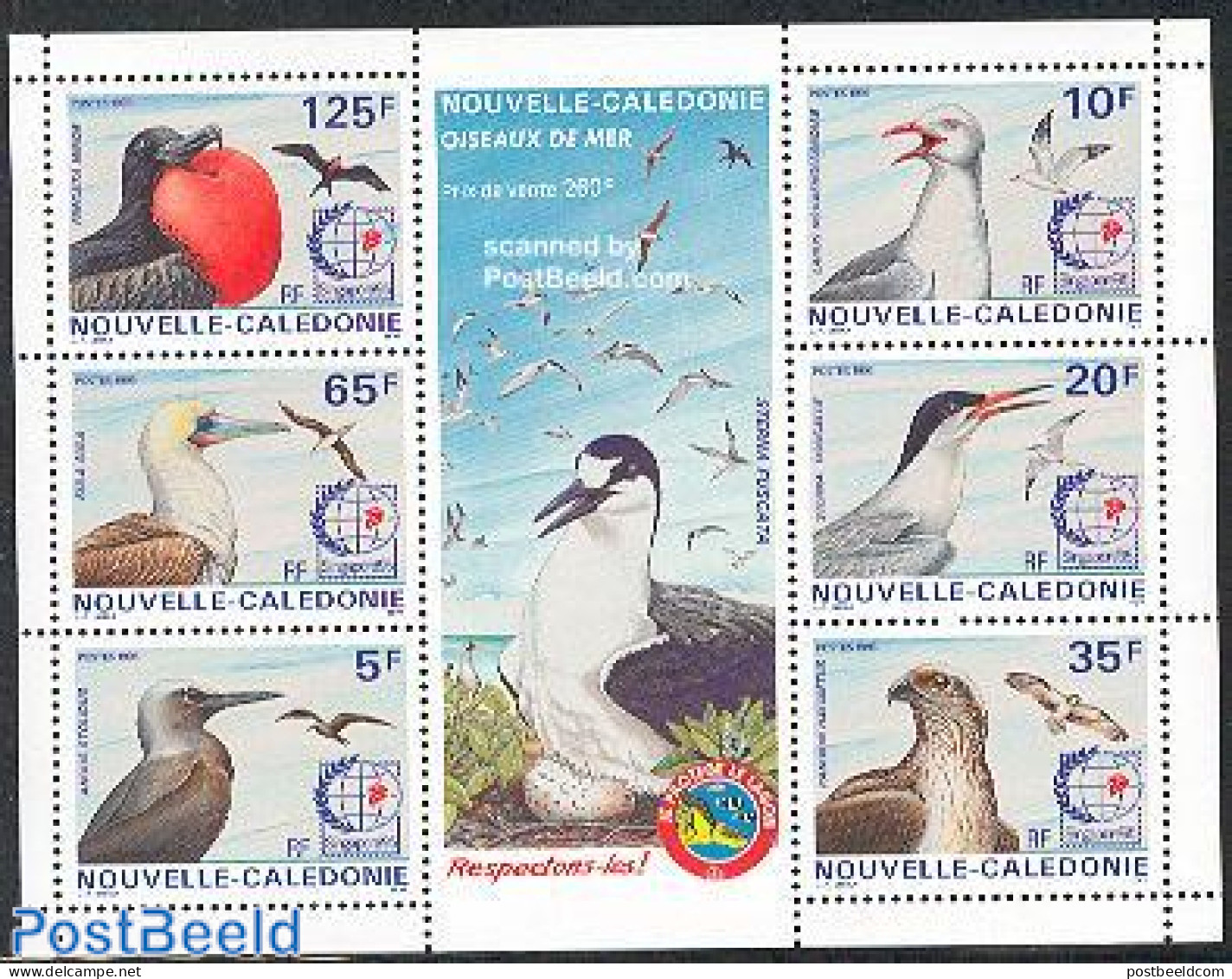 New Caledonia 1995 Singapore, Birds S/s, Mint NH, Nature - Birds - Philately - Nuovi