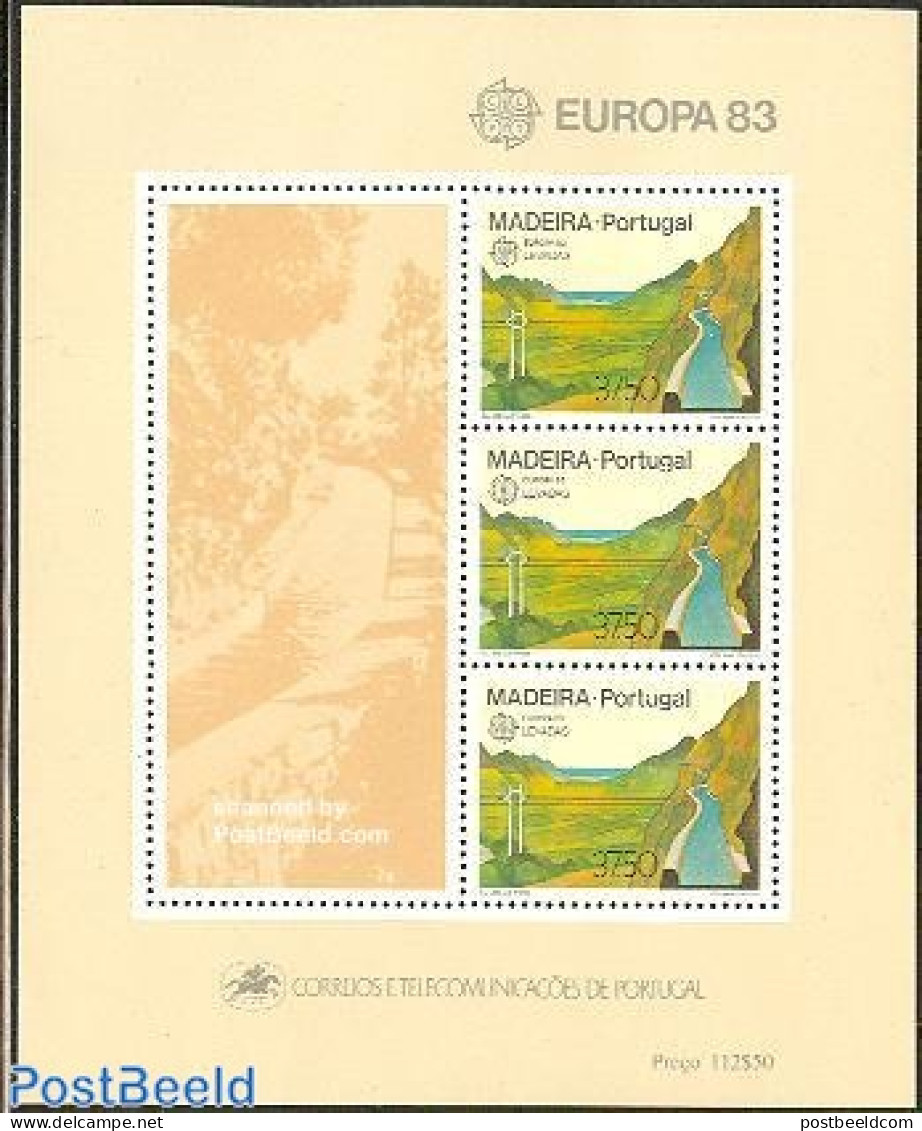 Madeira 1983 Europa, Irrigation S/s, Mint NH, History - Nature - Europa (cept) - Water, Dams & Falls - Madeira