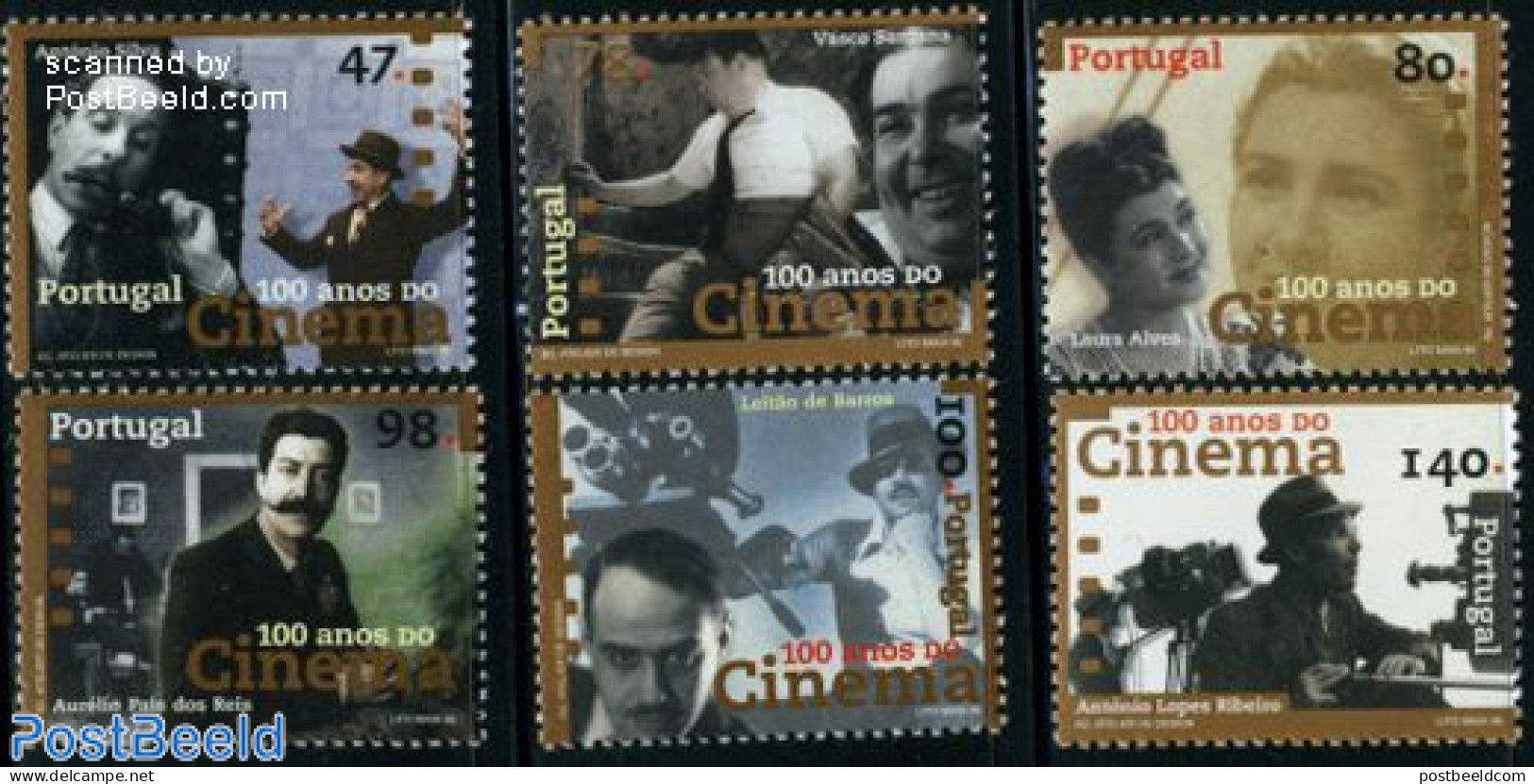 Portugal 1996 Film Centenary 6v, Mint NH, Performance Art - Film - Unused Stamps