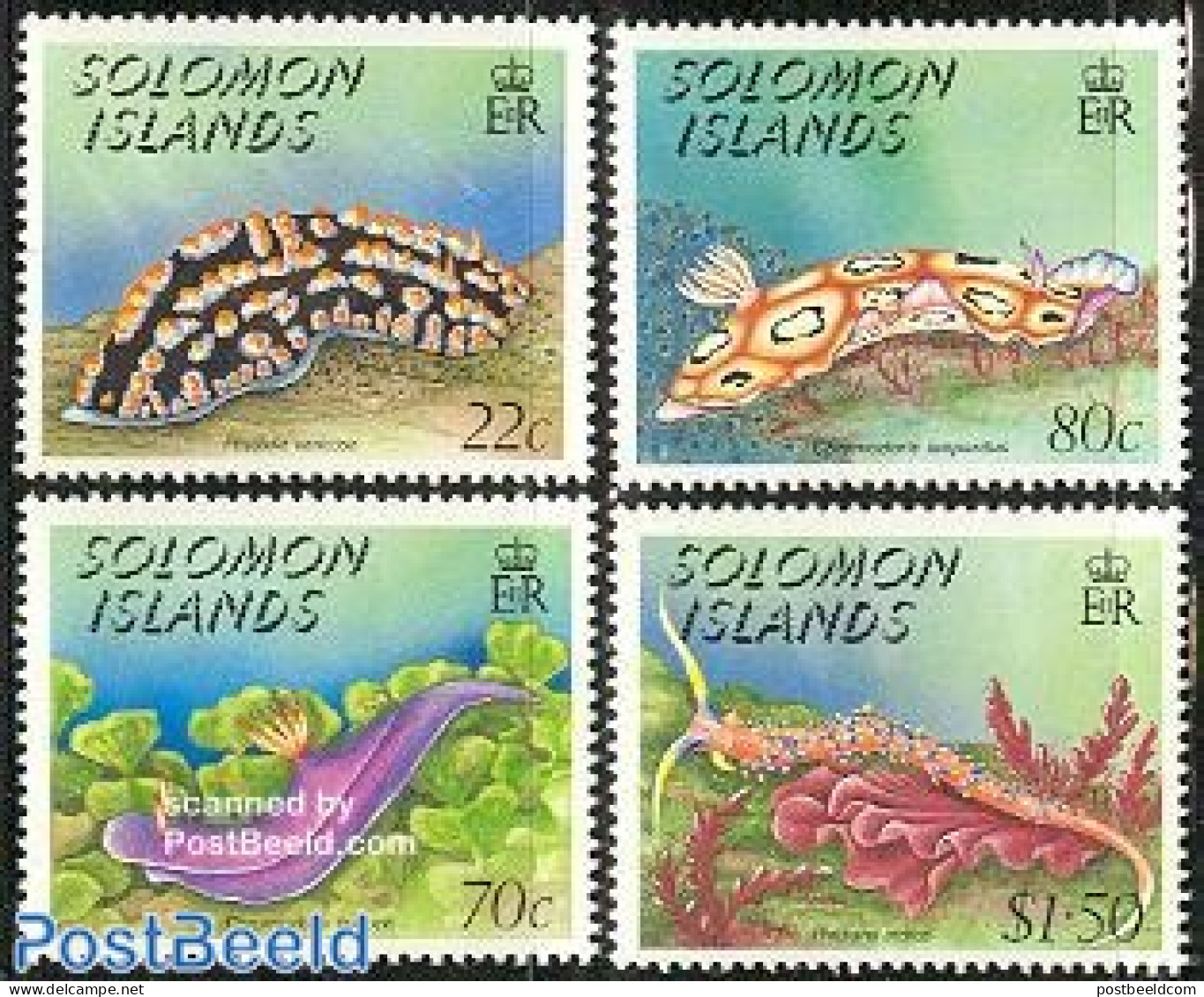 Solomon Islands 1989 Sea Life 4v, Mint NH, Nature - Isole Salomone (1978-...)