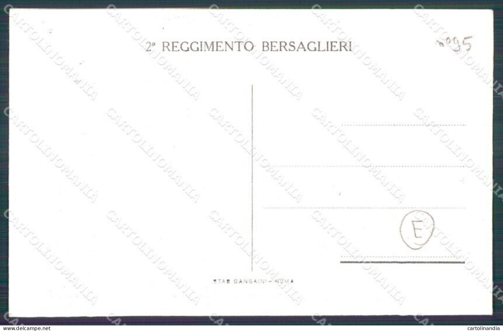 Militari Bersaglieri II Reggimento Cartolina QT5658 - Other & Unclassified