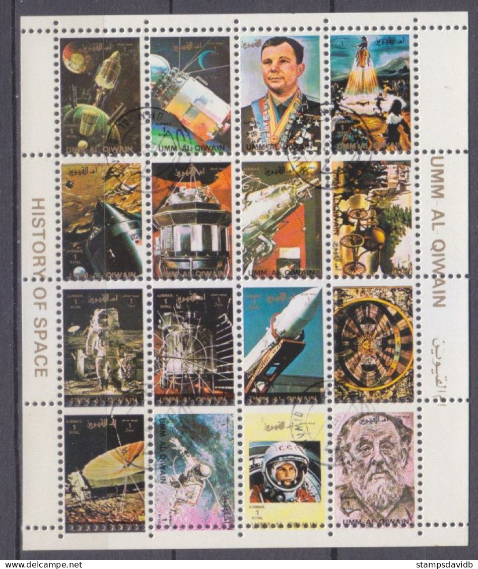 1972 Umm Al Qiwain 1082-1097ZB Used Space Exploration - Asie