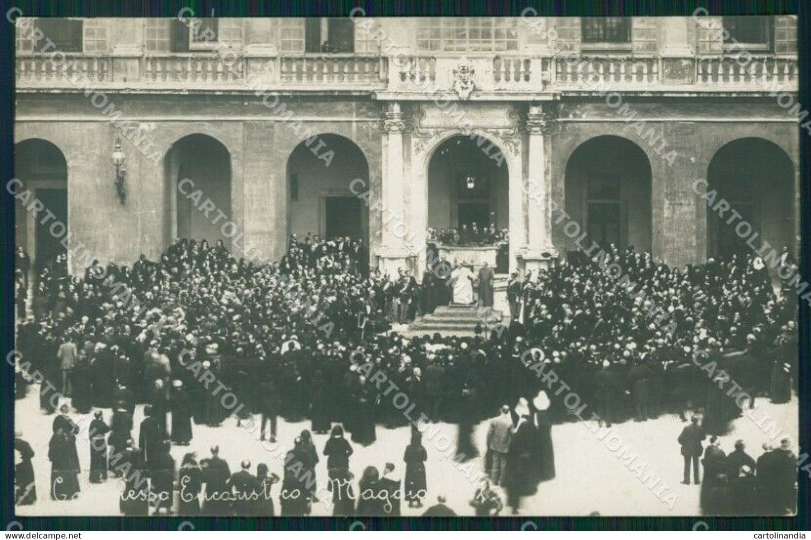 Vaticano Papa Pio XI Congresso Eucaristico Foto Cartolina QT5165 - Andere & Zonder Classificatie