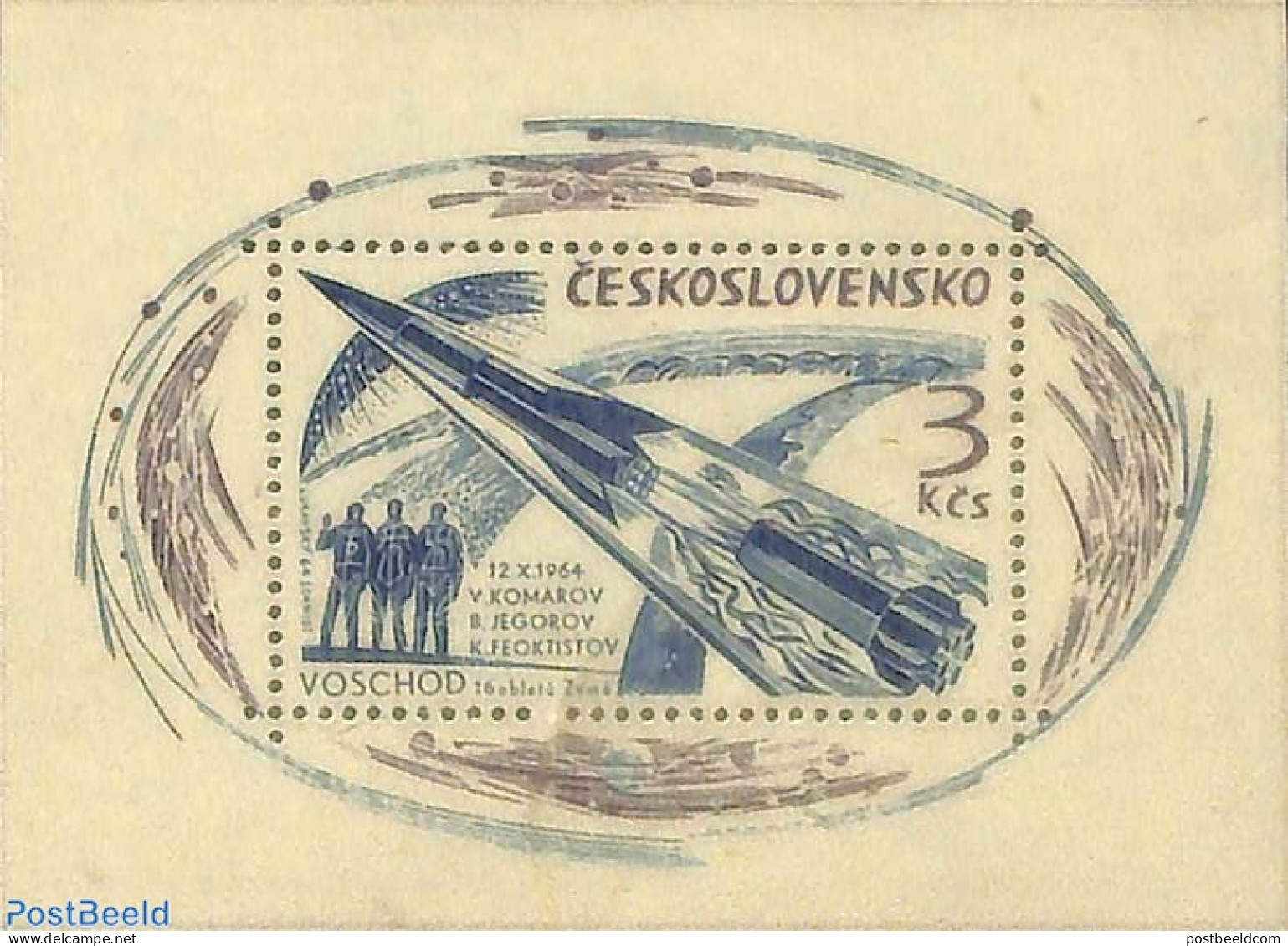 Czechoslovkia 1964 Wochod I S/s, Mint NH, Transport - Space Exploration - Andere & Zonder Classificatie