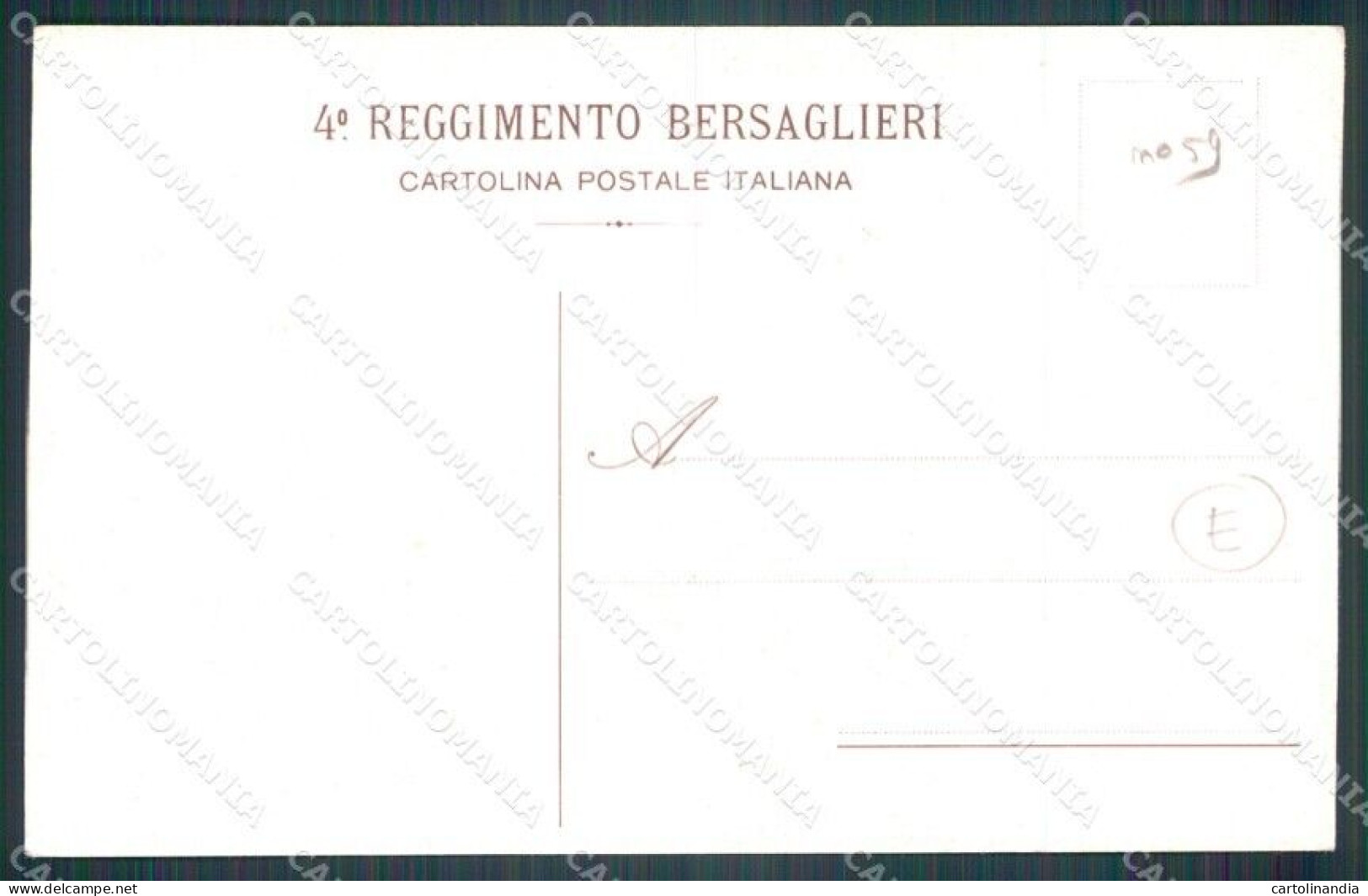 Militari Bersaglieri IV Reggimento Cartolina QT5656 - Other & Unclassified