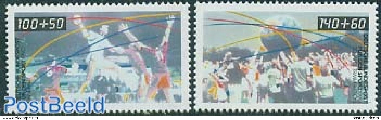 Germany, Federal Republic 1990 Sports 2v, Mint NH, Sport - Handball - Sport (other And Mixed) - Nuevos