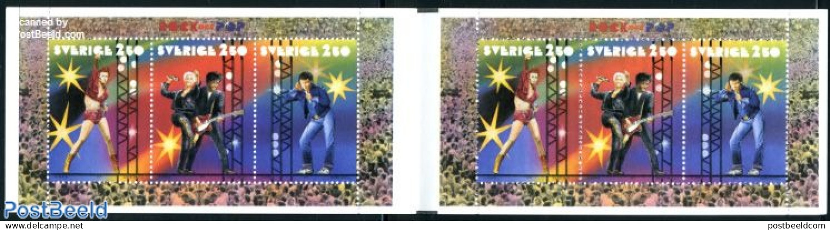 Sweden 1991 Pop Music Booklet, Mint NH, Performance Art - Music - Popular Music - Stamp Booklets - Nuevos