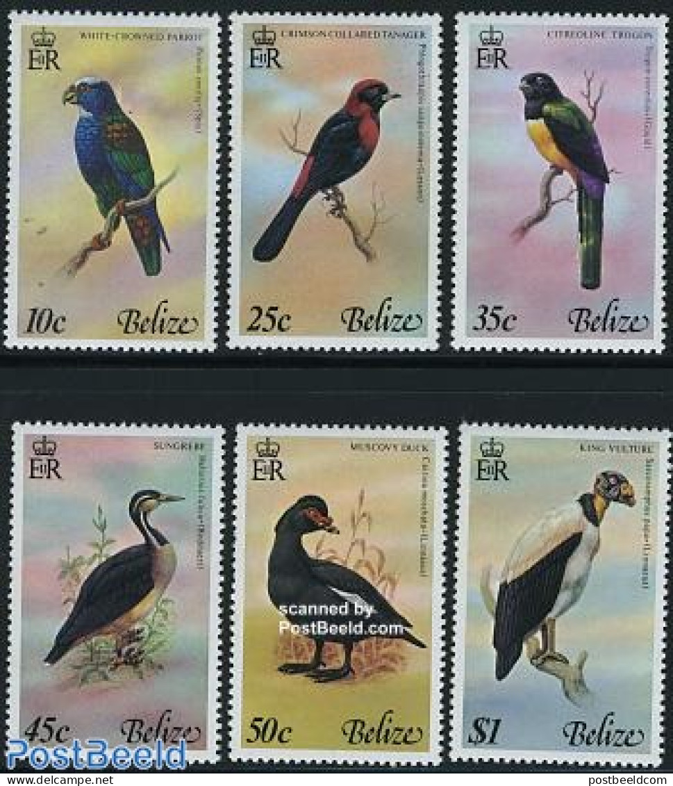 Belize/British Honduras 1978 Birds 6v, Mint NH, Nature - Birds - Birds Of Prey - Ducks - Honduras Britannico (...-1970)
