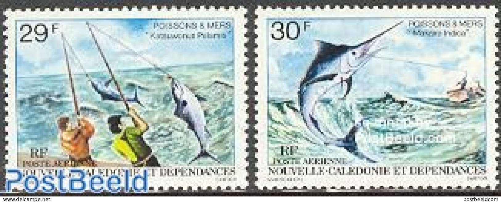 New Caledonia 1979 Fishing 2v, Mint NH, Nature - Fish - Fishing - Nuevos