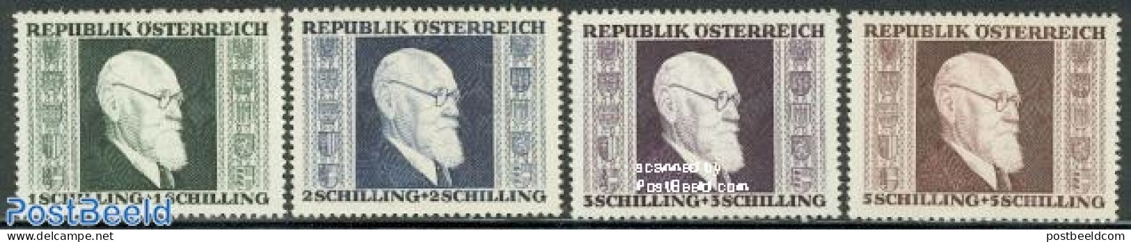 Austria 1946 Dr. Renner 4v, Mint NH, History - Politicians - Ungebraucht