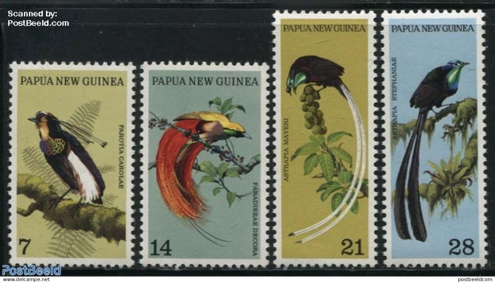 Papua New Guinea 1973 Bird Of Paradise 4v, Mint NH, Nature - Birds - Papúa Nueva Guinea