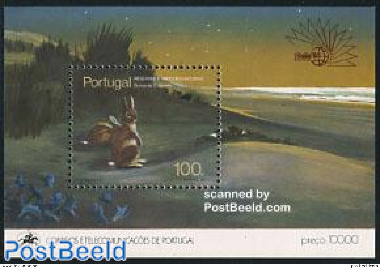 Portugal 1985 Aitalia 85, Animals S/s, Mint NH, Nature - Animals (others & Mixed) - Environment - Rabbits / Hares - Ph.. - Ongebruikt
