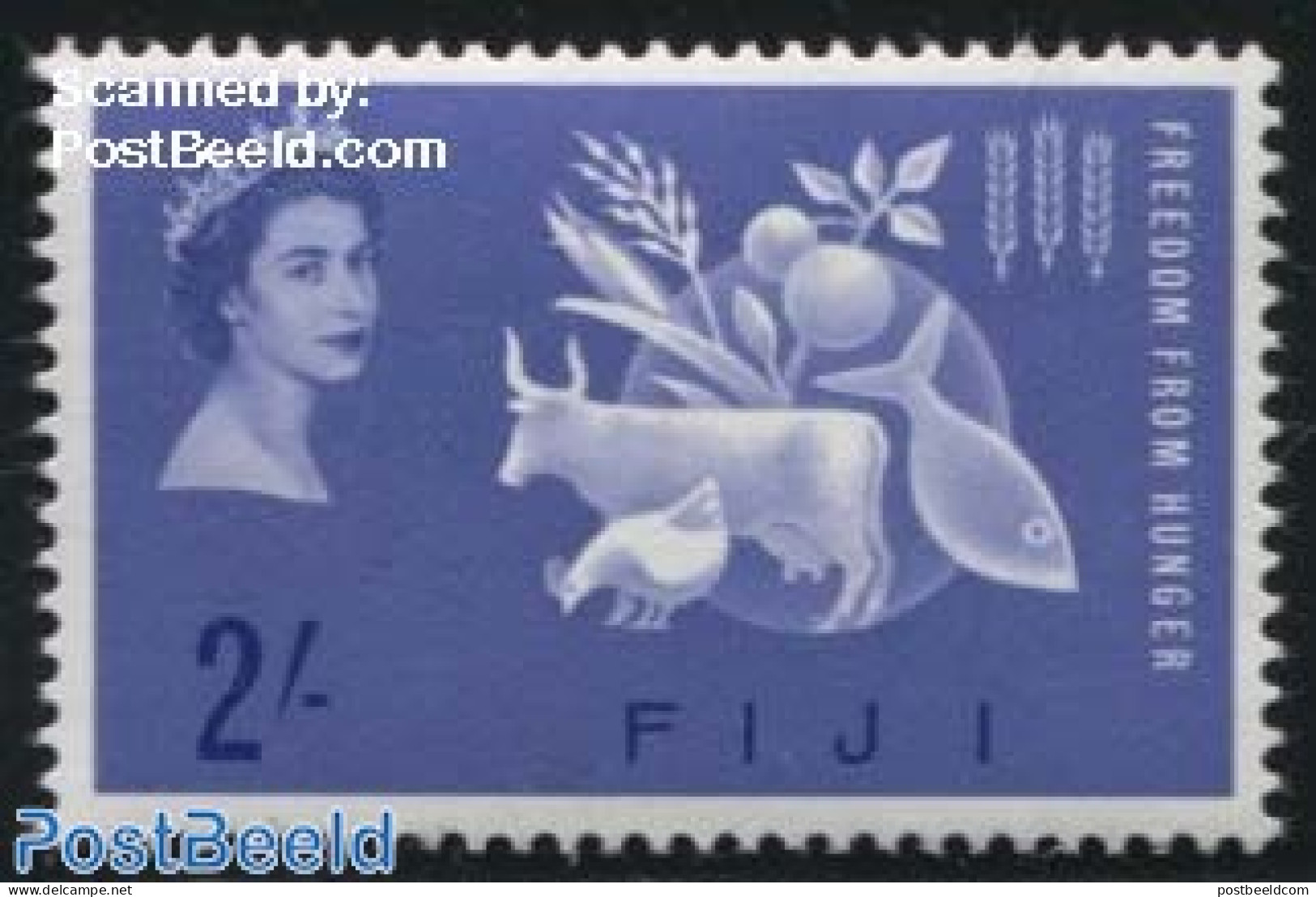 Fiji 1963 Freedom From Hunger 1v, Mint NH, Health - Nature - Food & Drink - Cattle - Poultry - Alimentation