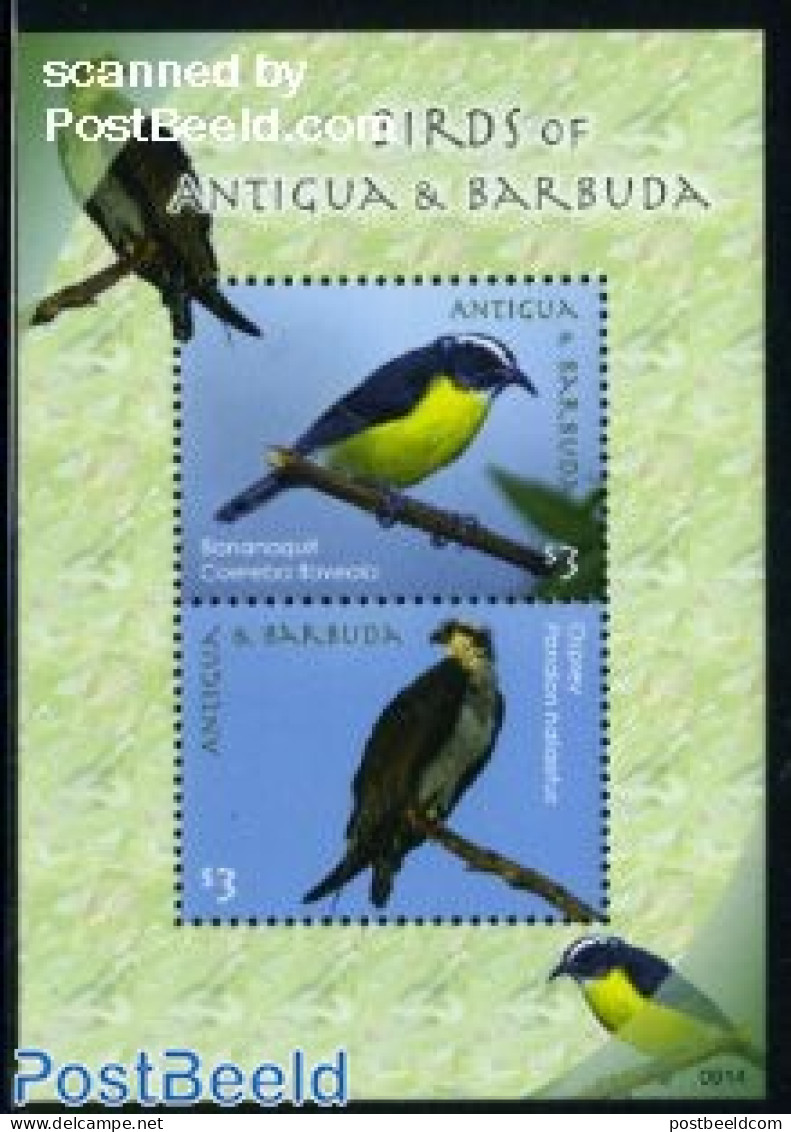 Antigua & Barbuda 2009 Birds S/s, Mint NH, Nature - Birds - Birds Of Prey - Antigua En Barbuda (1981-...)