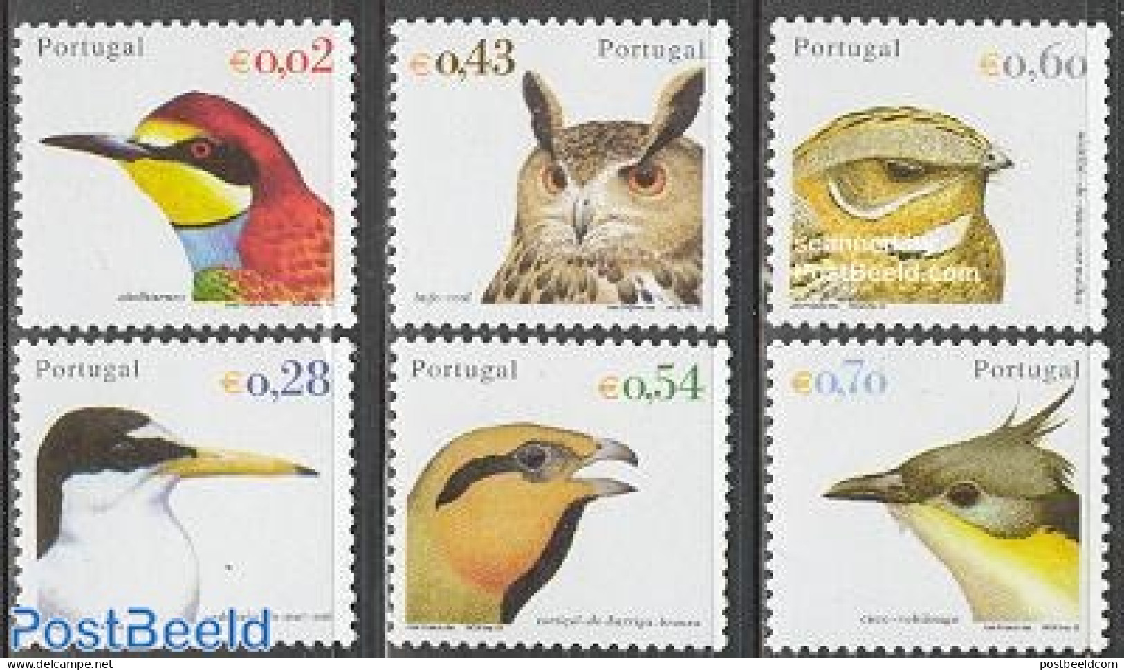 Portugal 2002 Birds 6v, Mint NH, Nature - Birds - Owls - Ungebraucht