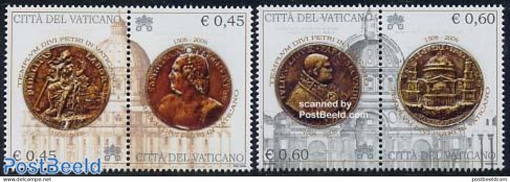 Vatican 2006 St. Peter Basilic 2x2v [:], Mint NH, Religion - Churches, Temples, Mosques, Synagogues - Unused Stamps