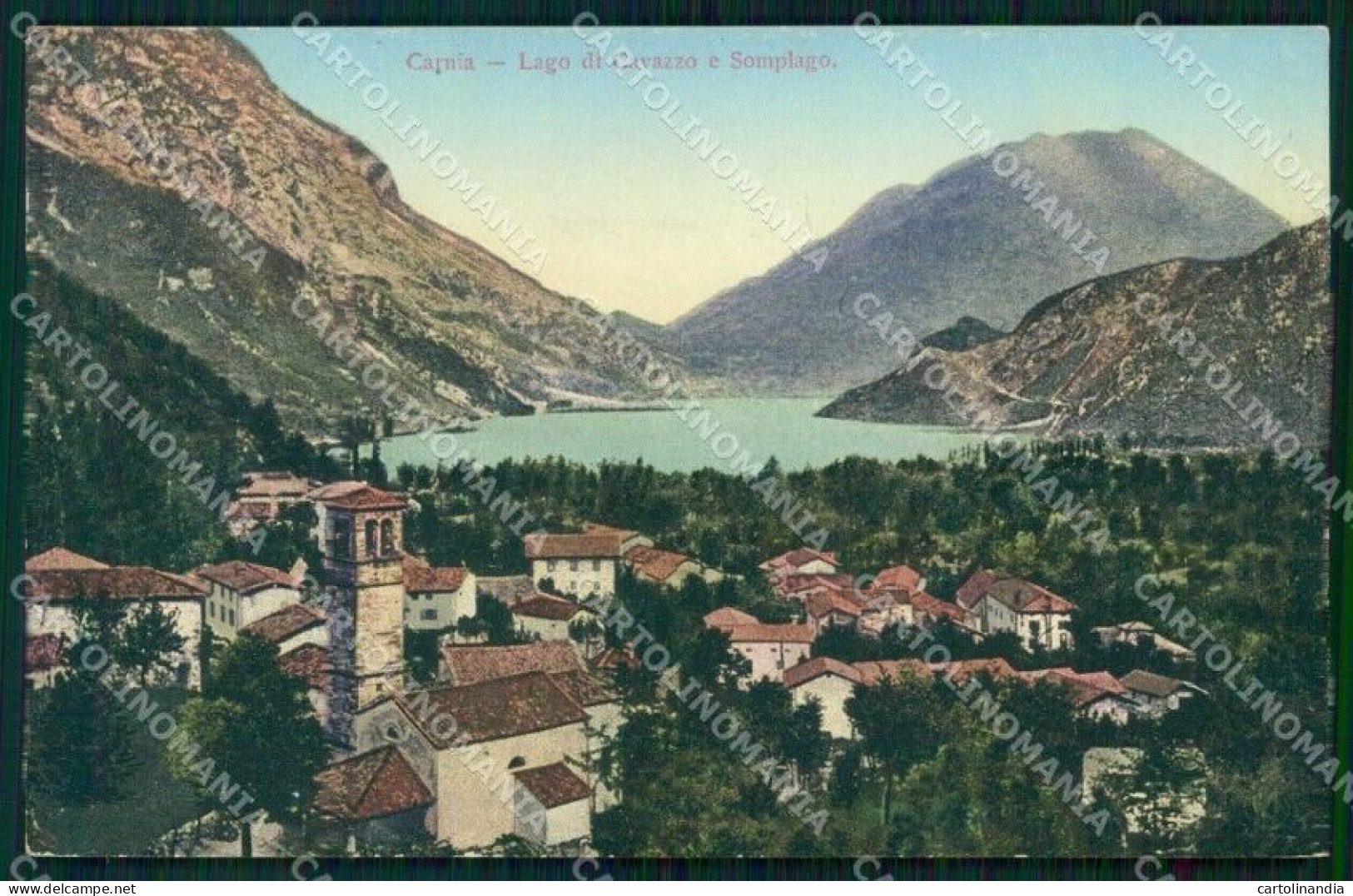 Udine Carnia Lago Di Cavazzo E Somplago Cartolina RB6942 - Udine