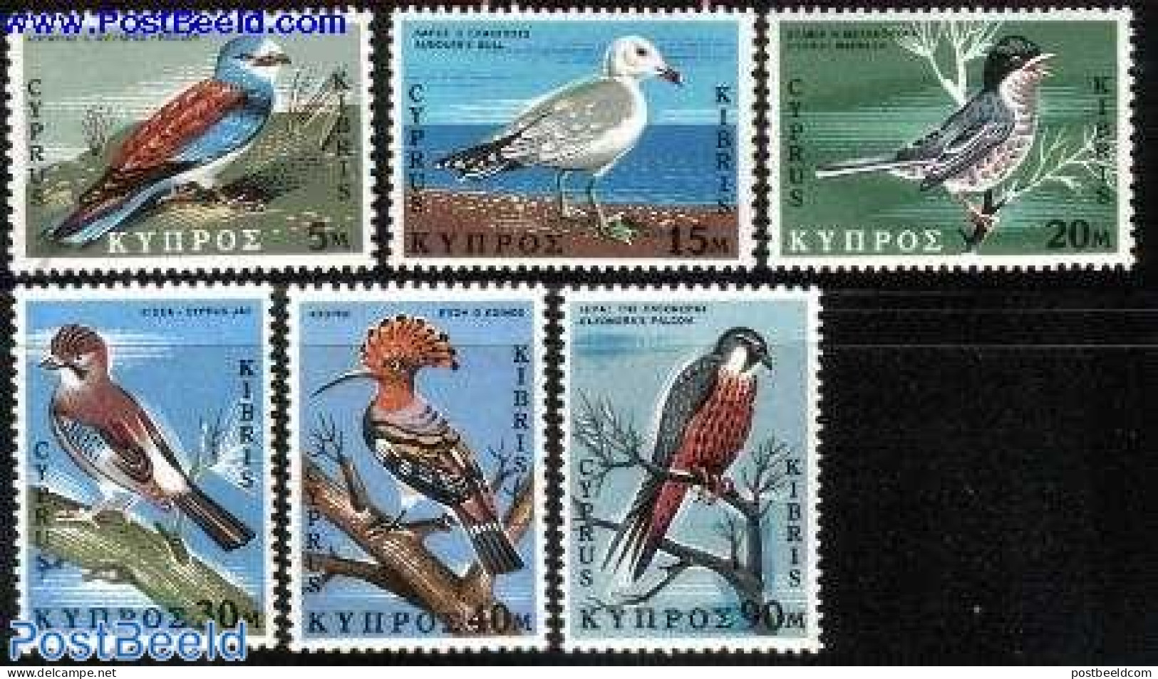 Cyprus 1969 Birds 6v, Mint NH, Nature - Birds - Ungebraucht