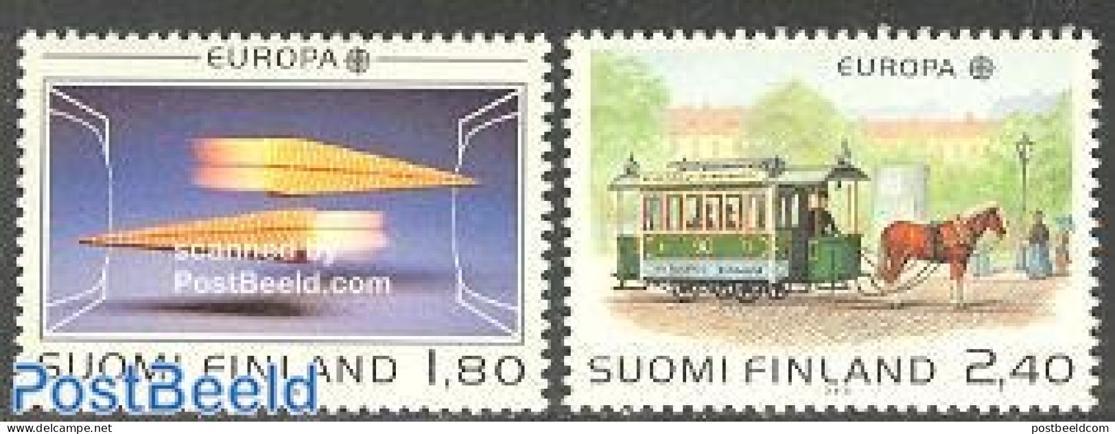 Finland 1988 Europa, Transport And Communication 2v, Mint NH, History - Nature - Transport - Europa (cept) - Horses - .. - Nuevos