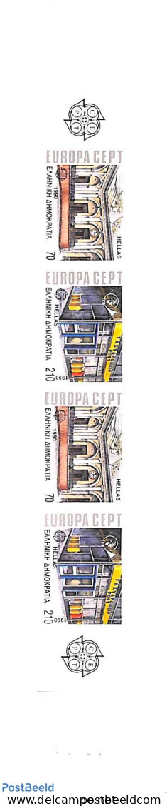 Greece 1990 Europa Booklet, Mint NH, History - Europa (cept) - Post - Stamp Booklets - Ongebruikt