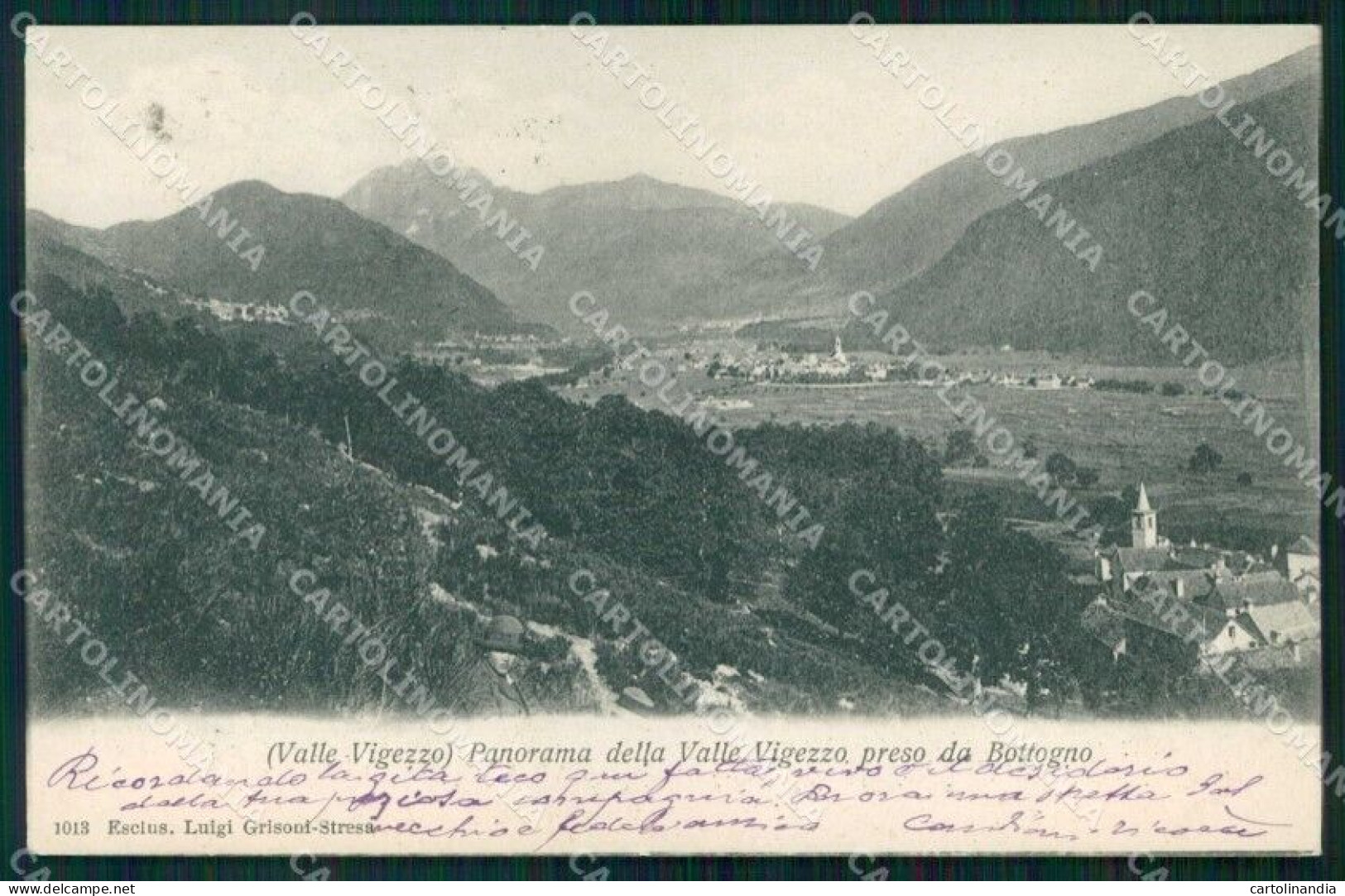 Verbania Santa Maria Maggiore Buttogno Valle Vigezzo Cartolina RB6426 - Verbania