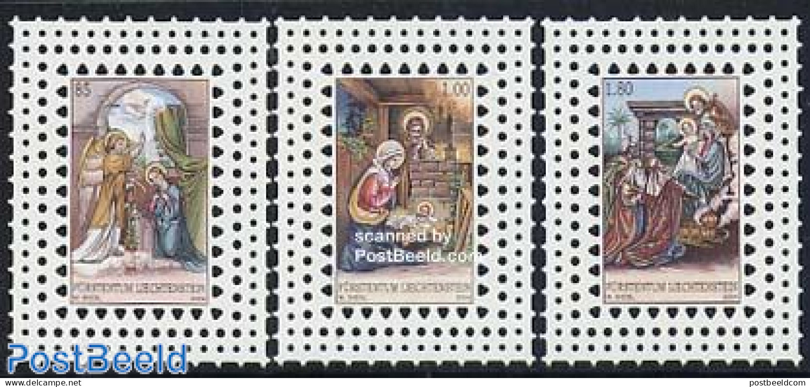 Liechtenstein 2004 Christmas 3v, Mint NH, Religion - Christmas - Unused Stamps