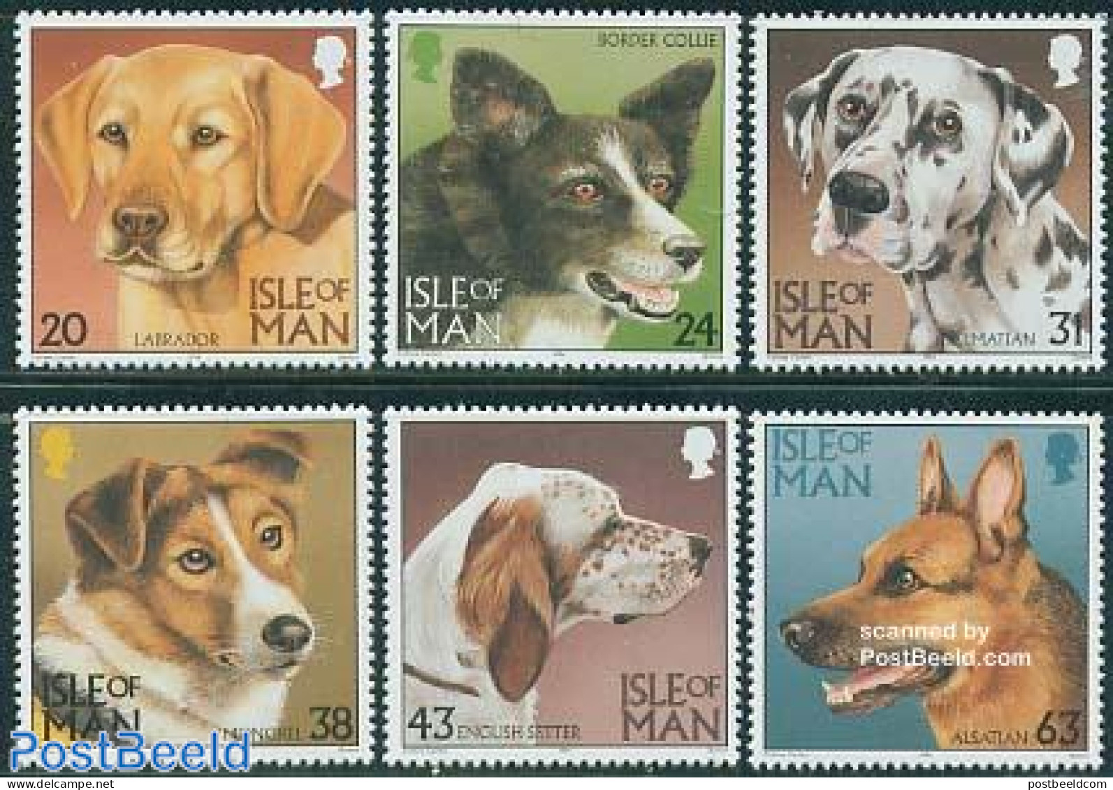 Isle Of Man 1996 Dogs 6v, Mint NH, Nature - Dogs - Isola Di Man