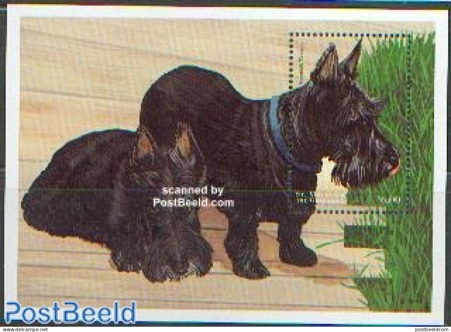 Saint Vincent 1998 Scottish Terrier S/s, Mint NH, Nature - Dogs - St.Vincent (1979-...)