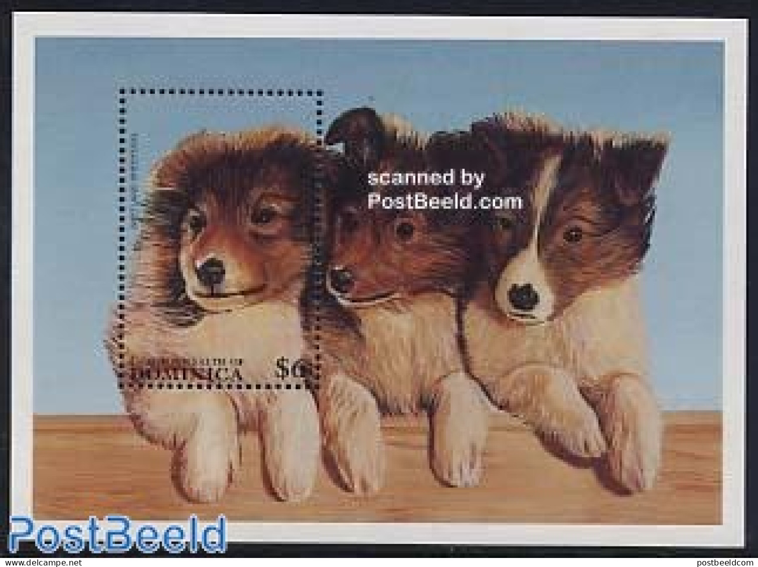 Dominica 1997 Shetland Sheepdog S/s, Mint NH, Nature - Dogs - Dominikanische Rep.