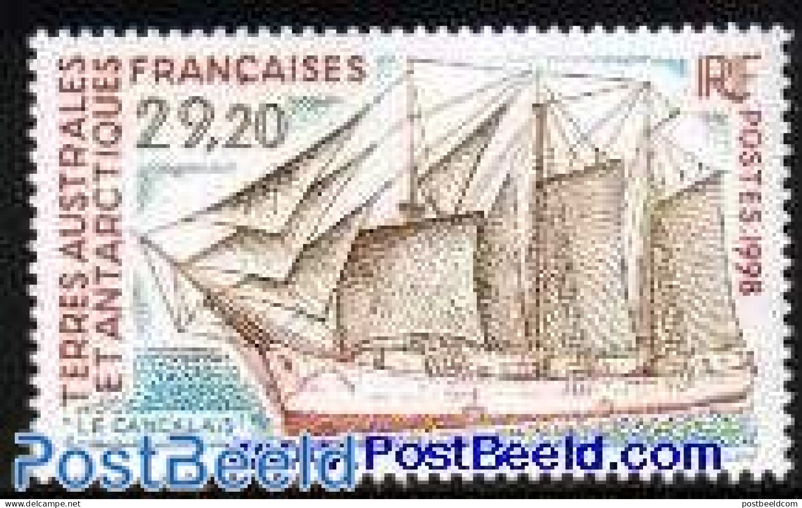 French Antarctic Territory 1998 Le Cancalais 1v, Mint NH, Transport - Ships And Boats - Nuevos