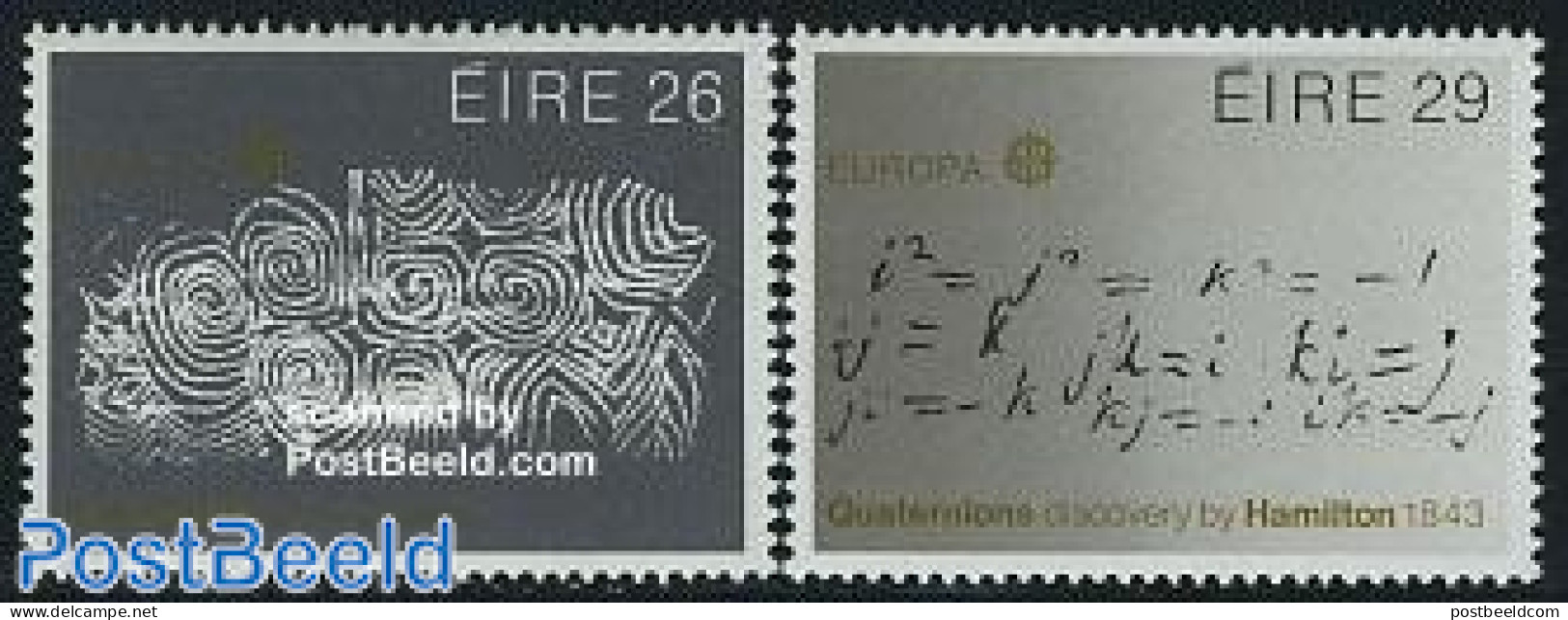 Ireland 1983 Europa 2v, Mint NH, History - Europa (cept) - Art - Handwriting And Autographs - Nuovi