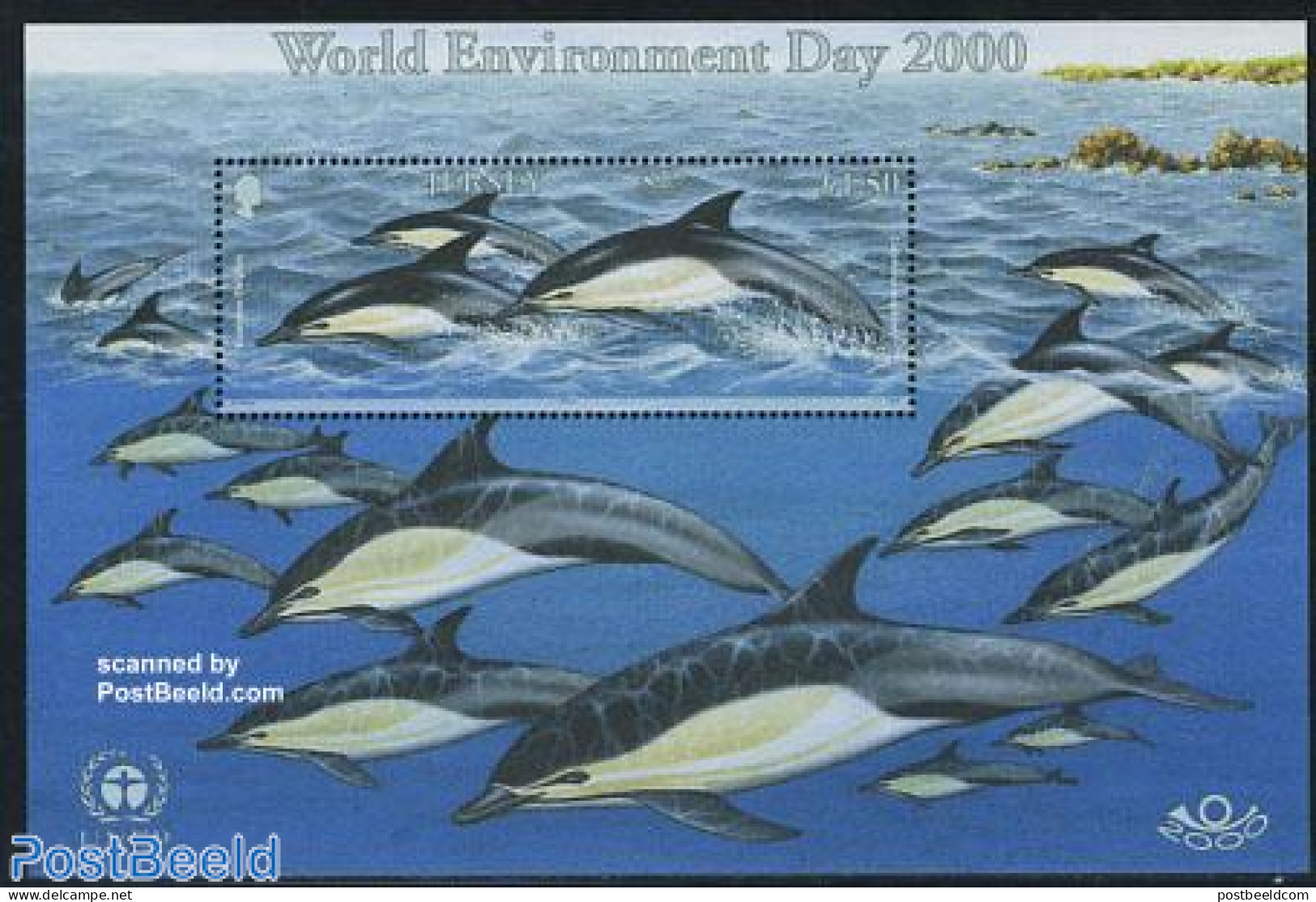 Jersey 2000 Environment, Sea Mammals S/s, Mint NH, Nature - Environment - Sea Mammals - Protezione Dell'Ambiente & Clima