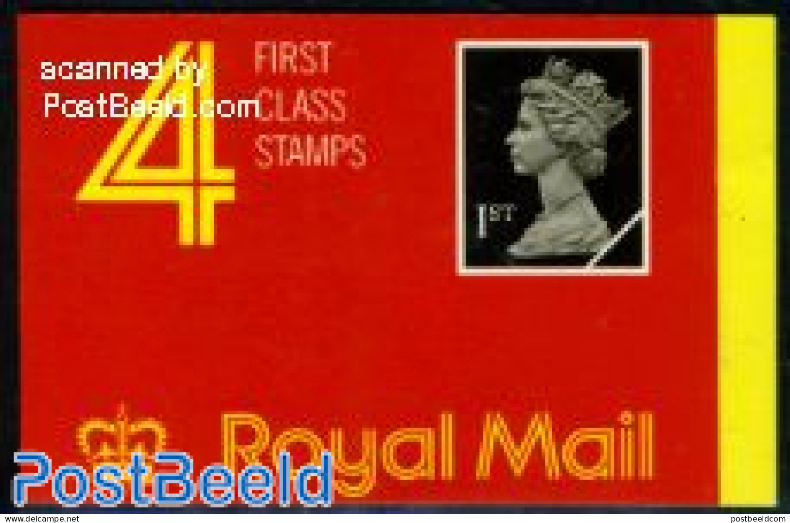 Great Britain 1989 4 First Class Stamps Booklet, Walsall, Mint NH, Stamp Booklets - Unused Stamps