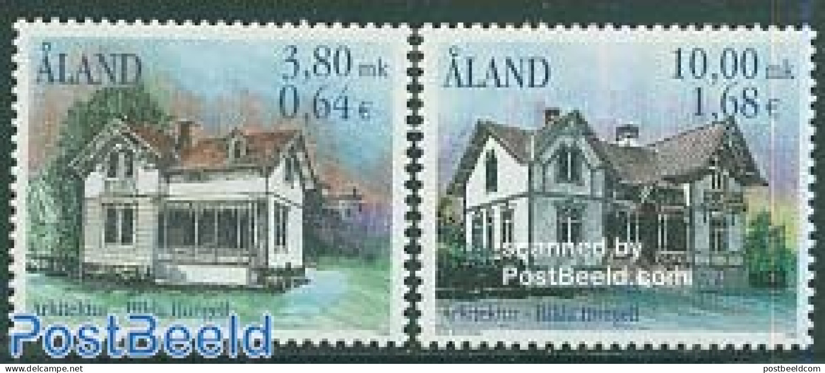 Aland 2000 Architecture 2v, Mint NH, Art - Architecture - Aland