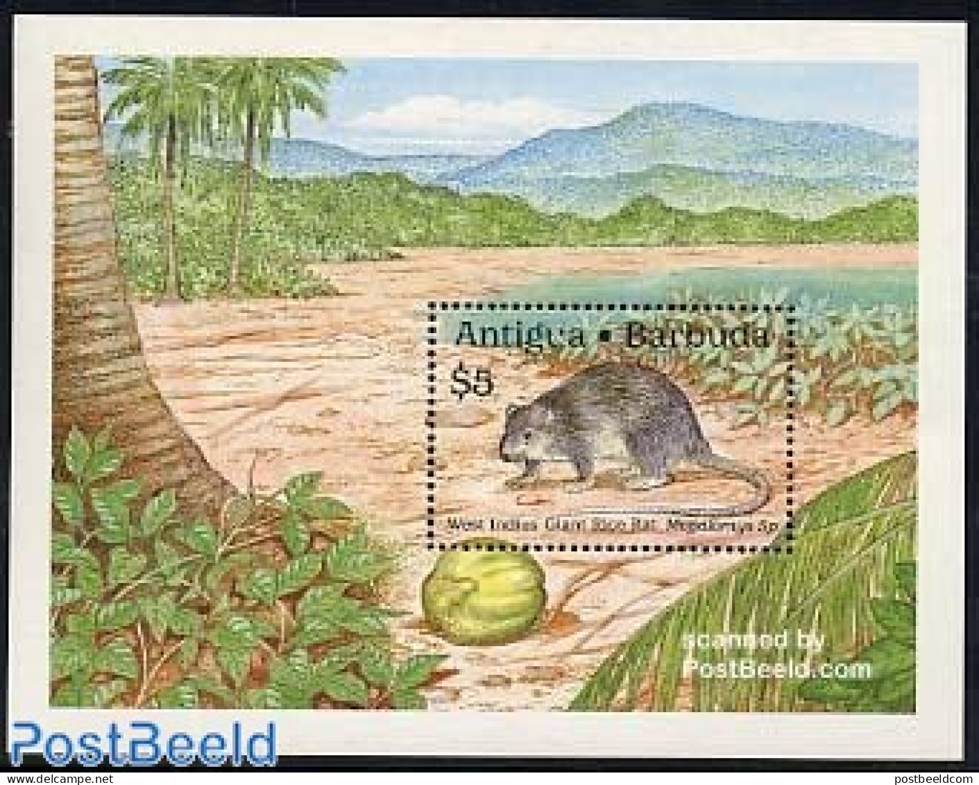 Antigua & Barbuda 1989 Animals S/s, Mint NH, Nature - Animals (others & Mixed) - Antigua En Barbuda (1981-...)