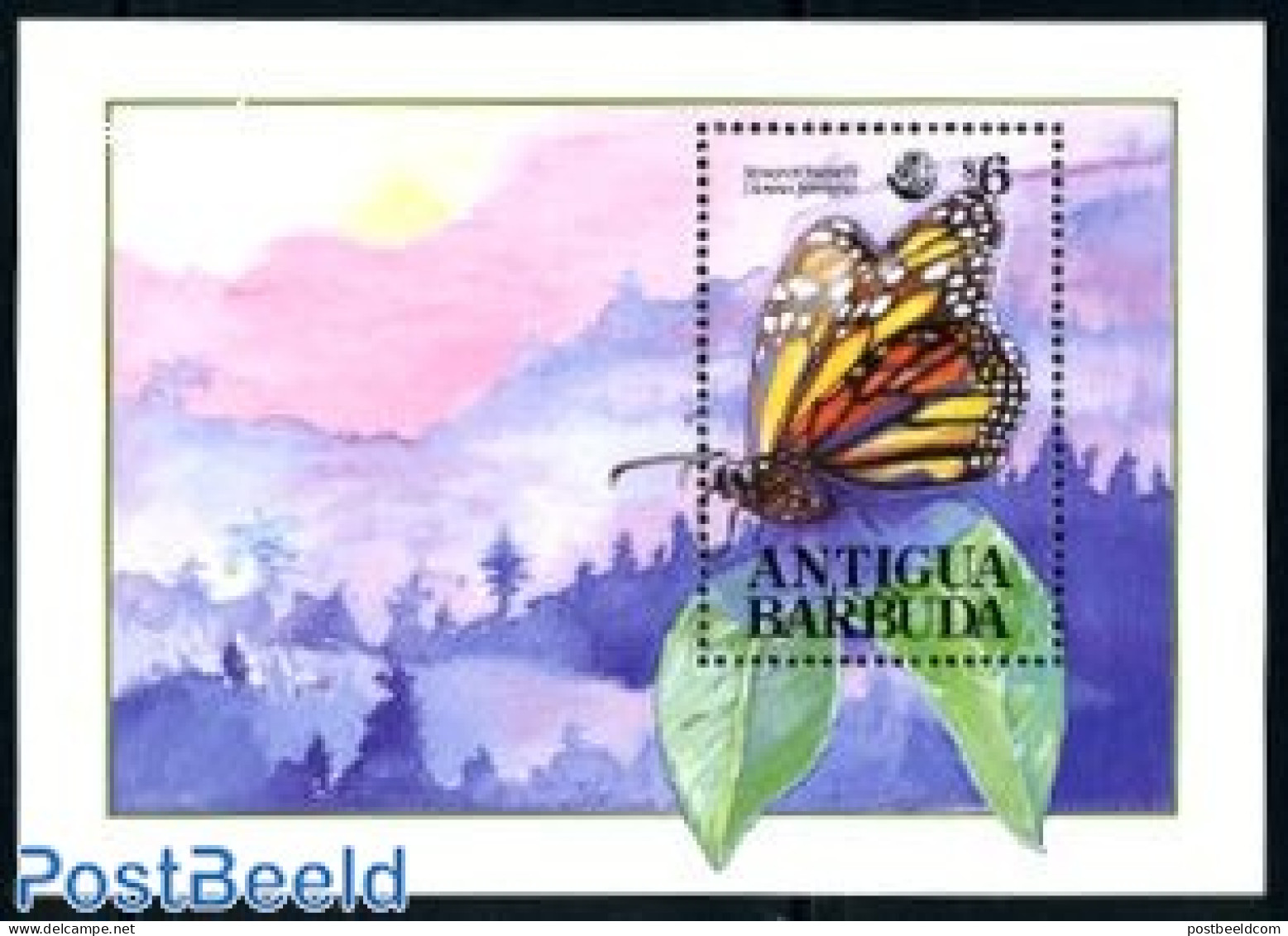 Antigua & Barbuda 1992 UNCED S/s, Mint NH, Nature - Butterflies - Environment - Protección Del Medio Ambiente Y Del Clima