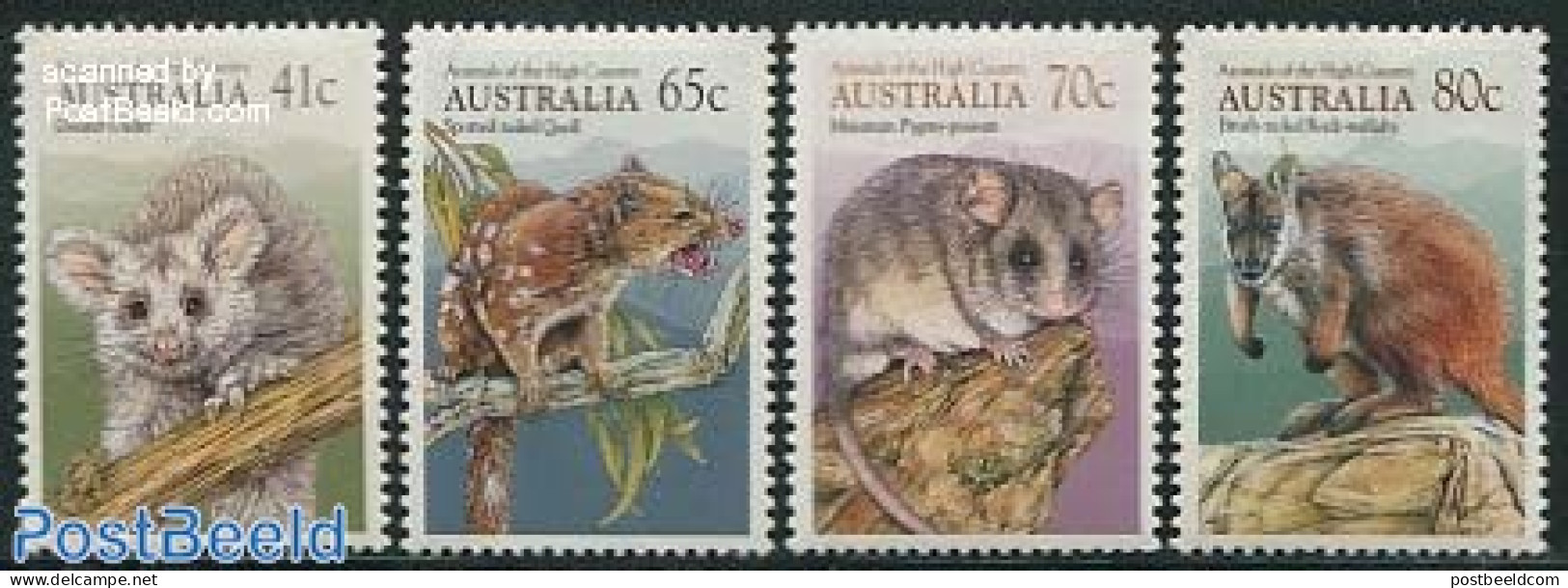 Australia 1990 Highland Animals 4v, Mint NH, Nature - Animals (others & Mixed) - Horses - Nuevos