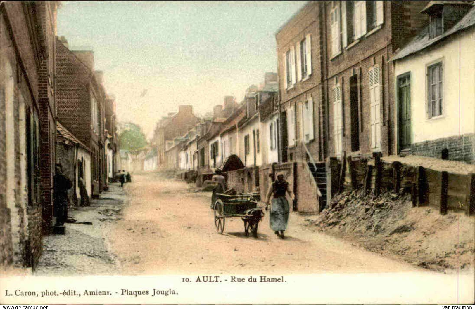 FRANCE - Carte Postale De Ault - Rue Du Hamel - Voiture à Chien - L 152048 - Ault