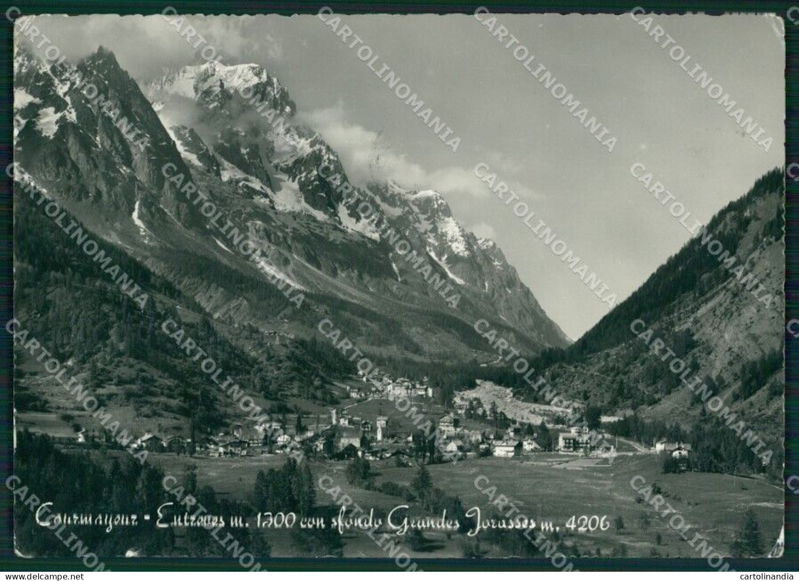 Aosta Courmayeur Entreves FG Foto Cartolina KB5618 - Aosta