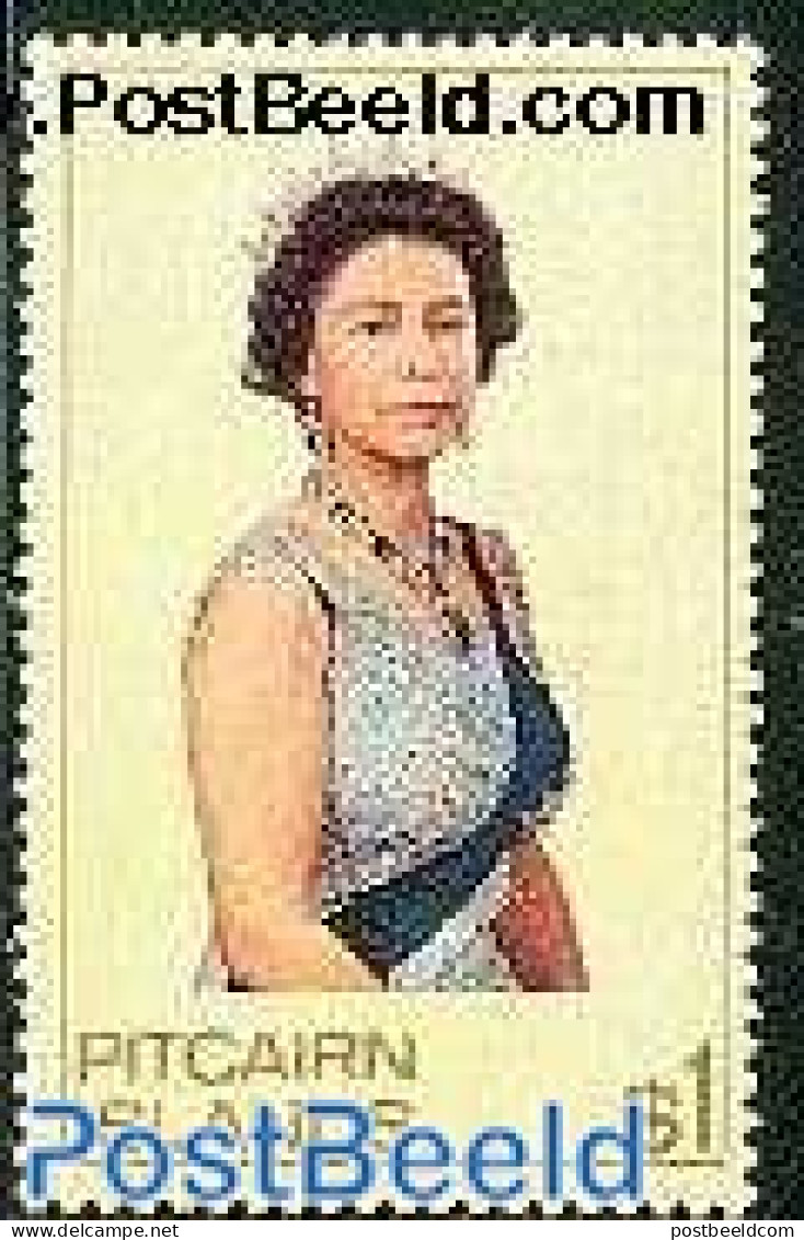 Pitcairn Islands 1975 Definitive 1v, Mint NH, History - Kings & Queens (Royalty) - Case Reali