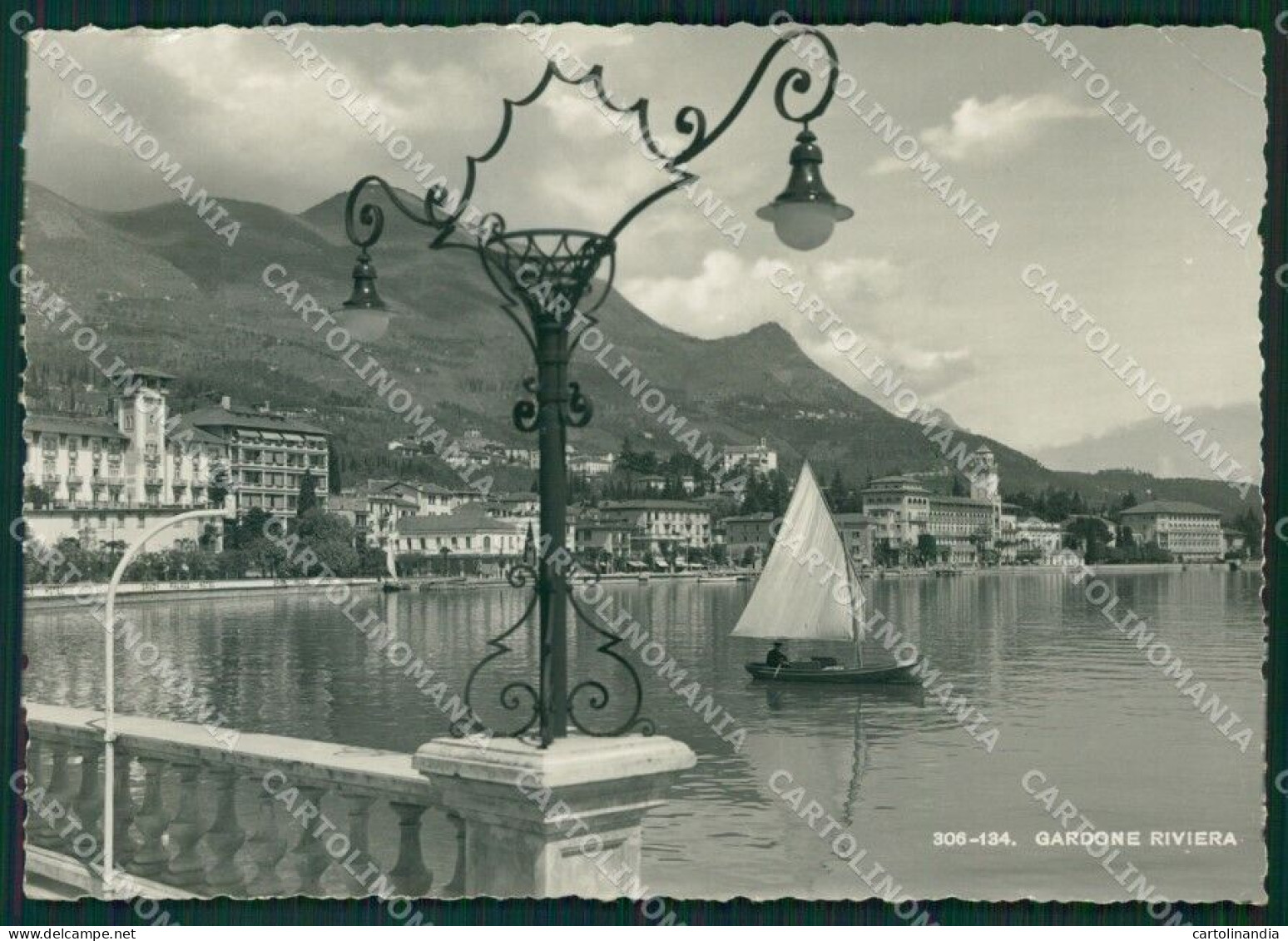 Brescia Gardone Lago Di Garda PIEGA Foto FG Cartolina KB4001 - Brescia